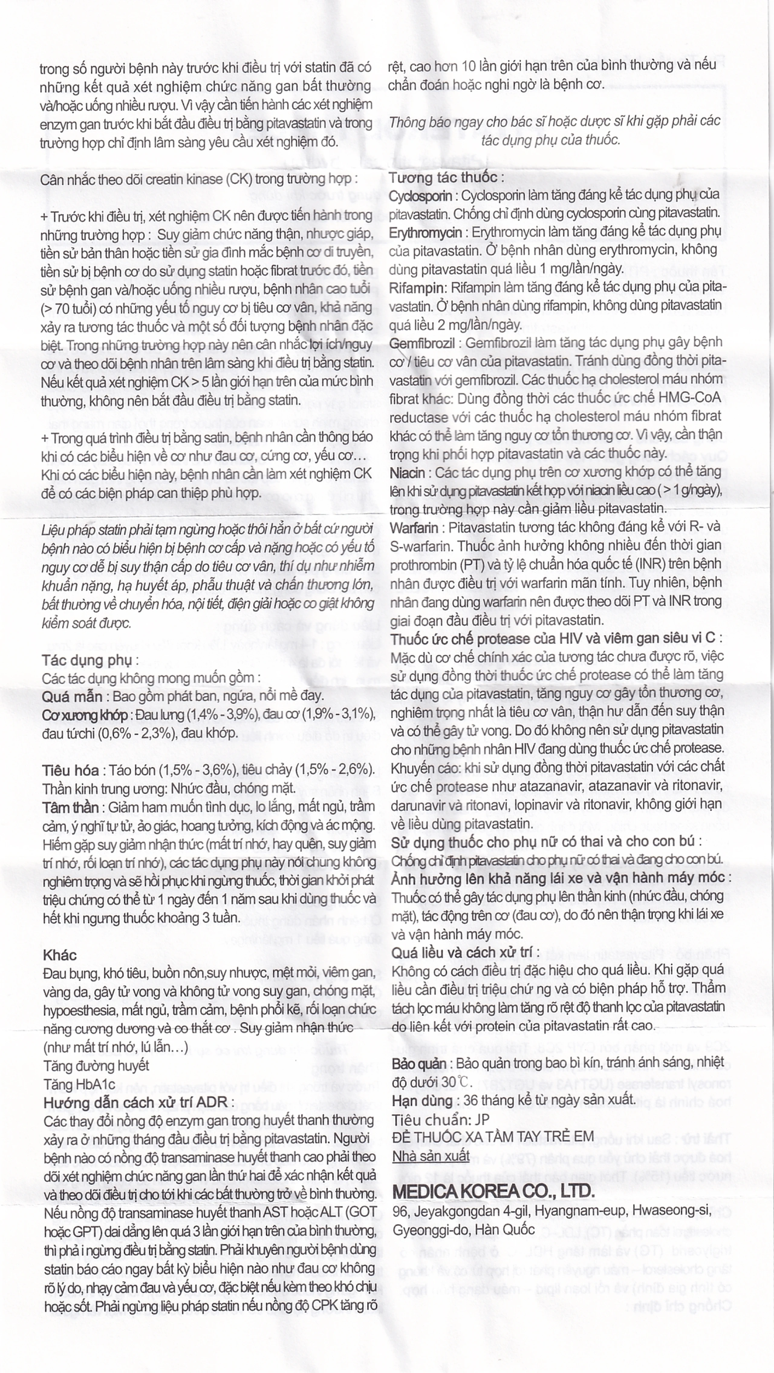 Thuốc Pitaterol Tablet 2mg Medical Korea giảm cholesterol toàn phần (3 vỉ x 10 viên)