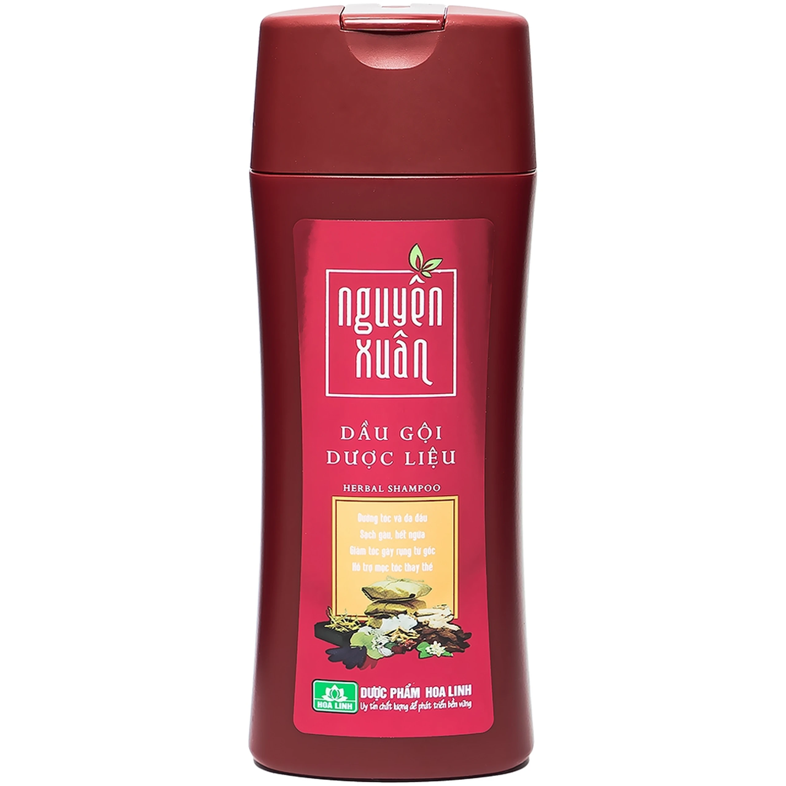 Dầu gội dược liệu Nguyên Xuân nâu giảm gãy rụng dành cho tóc thường (200ml)