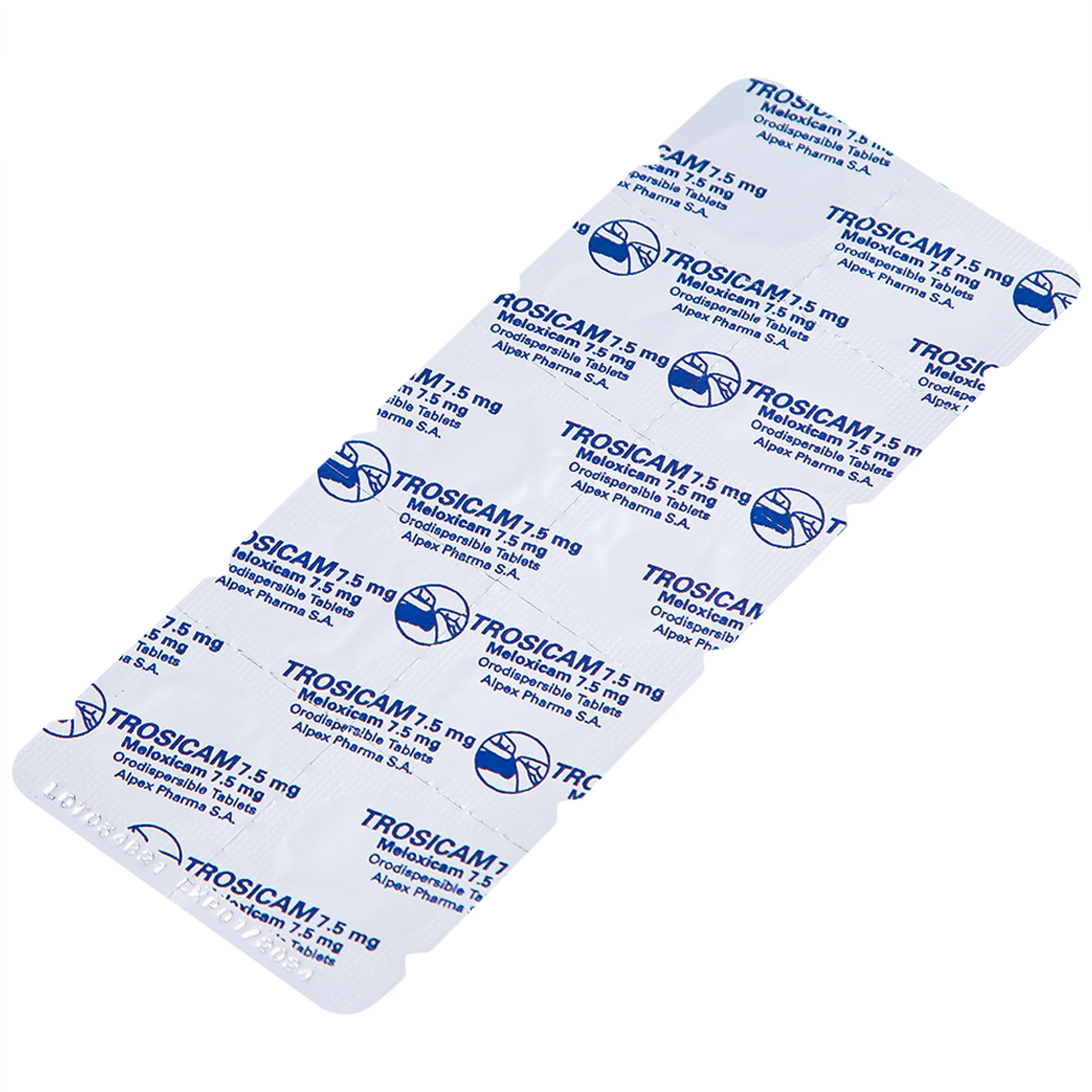 Thuốc Trosicam 7.5mg Alpex Pharma điều trị viêm đau xương khớp (3 vỉ x 10 viên)