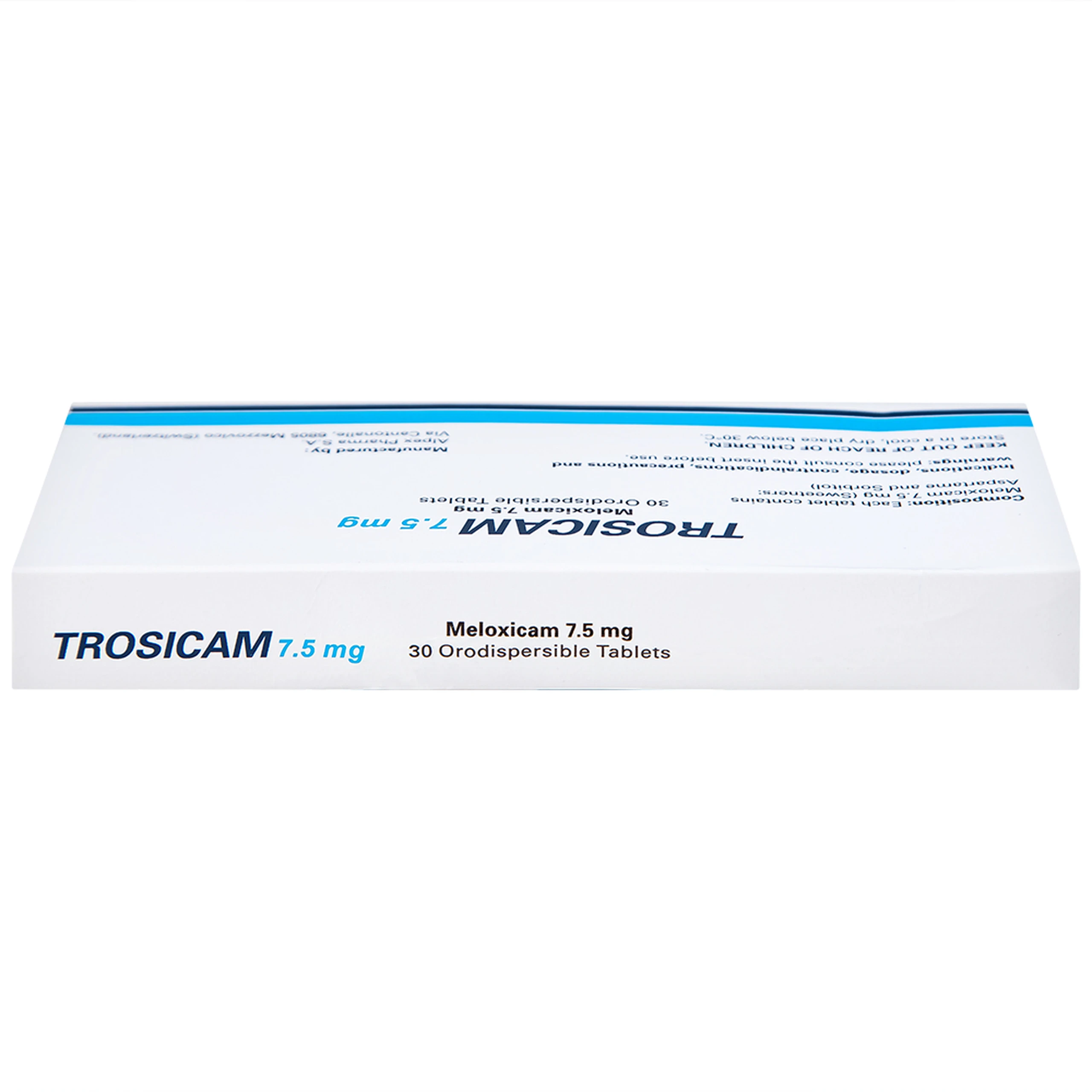 Thuốc Trosicam 7.5mg Alpex Pharma điều trị viêm đau xương khớp (3 vỉ x 10 viên)