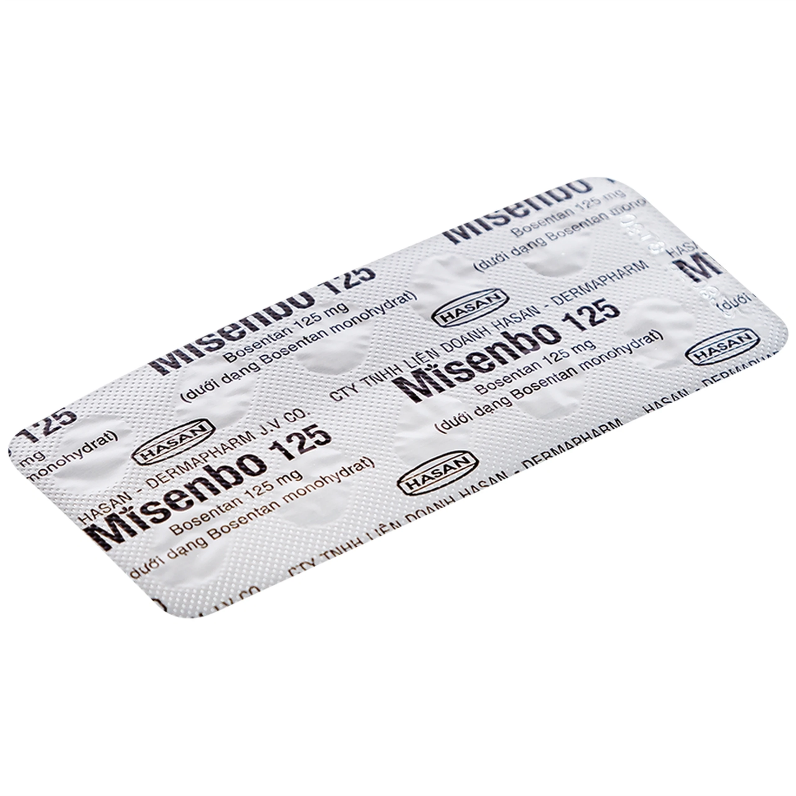Viên nén Misenbo 125 Hasan điều trị tăng huyết áp (3 vỉ x 10 viên)