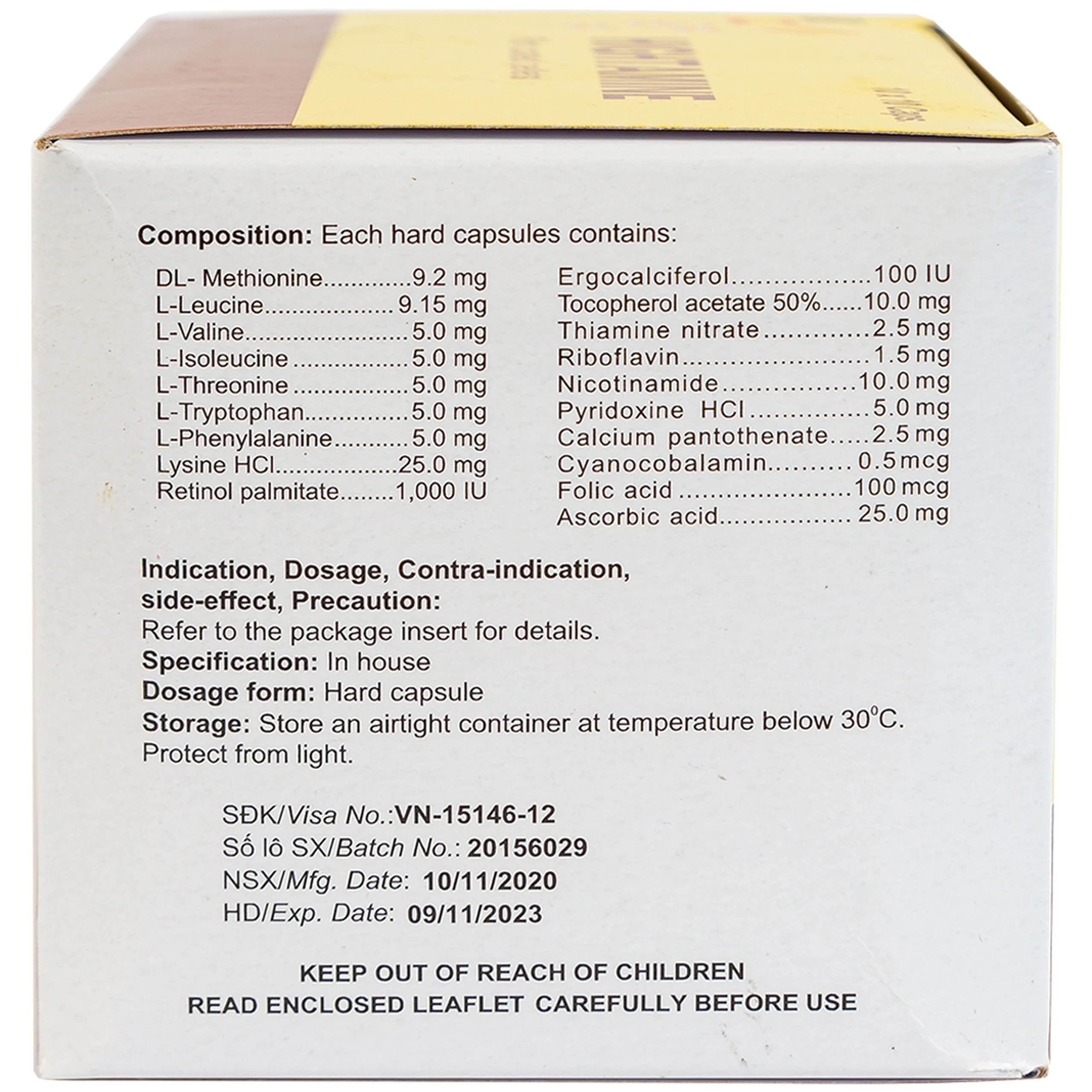 Thuốc Hightamine Hankook bổ sung dinh dưỡng, duy trì thể lực (10 vỉ x 10 viên)