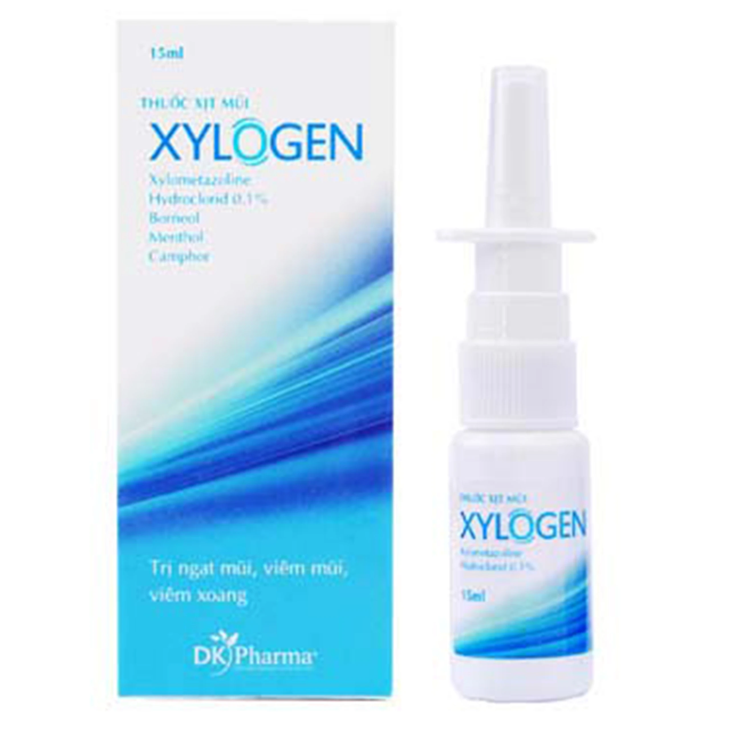 Thuốc xịt mũi Xylogen DK Pharma điều trị ngạt mũi, cảm cúm, viêm mũi (15ml)
