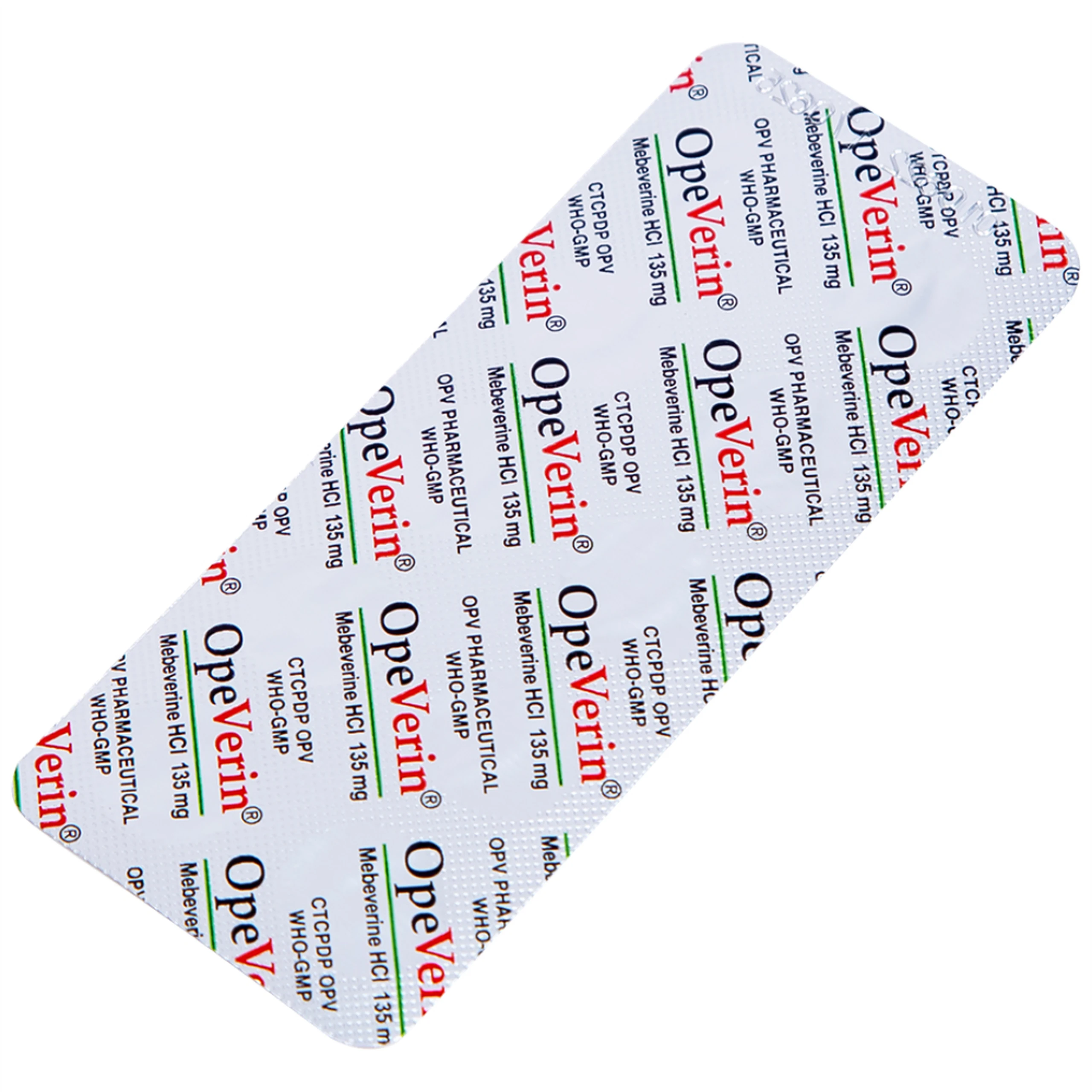 Thuốc OpeVerin 135mg OPV điều trị hội chứng ruột kích thích (5 vỉ x 10 viên)