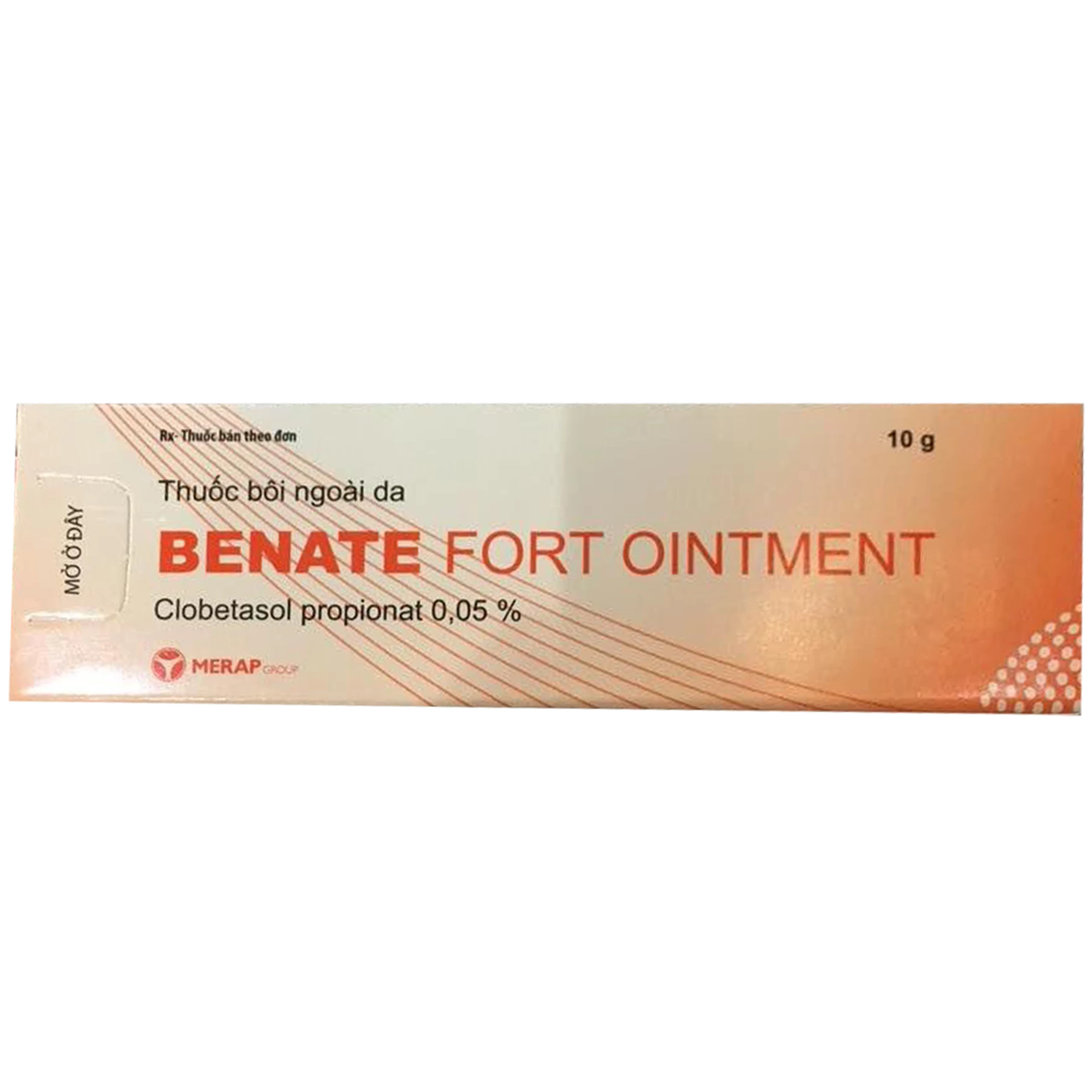 Thuốc bôi ngoài da Benate Fort Ointment Merap điều trị viêm da, vảy nến (10g)
