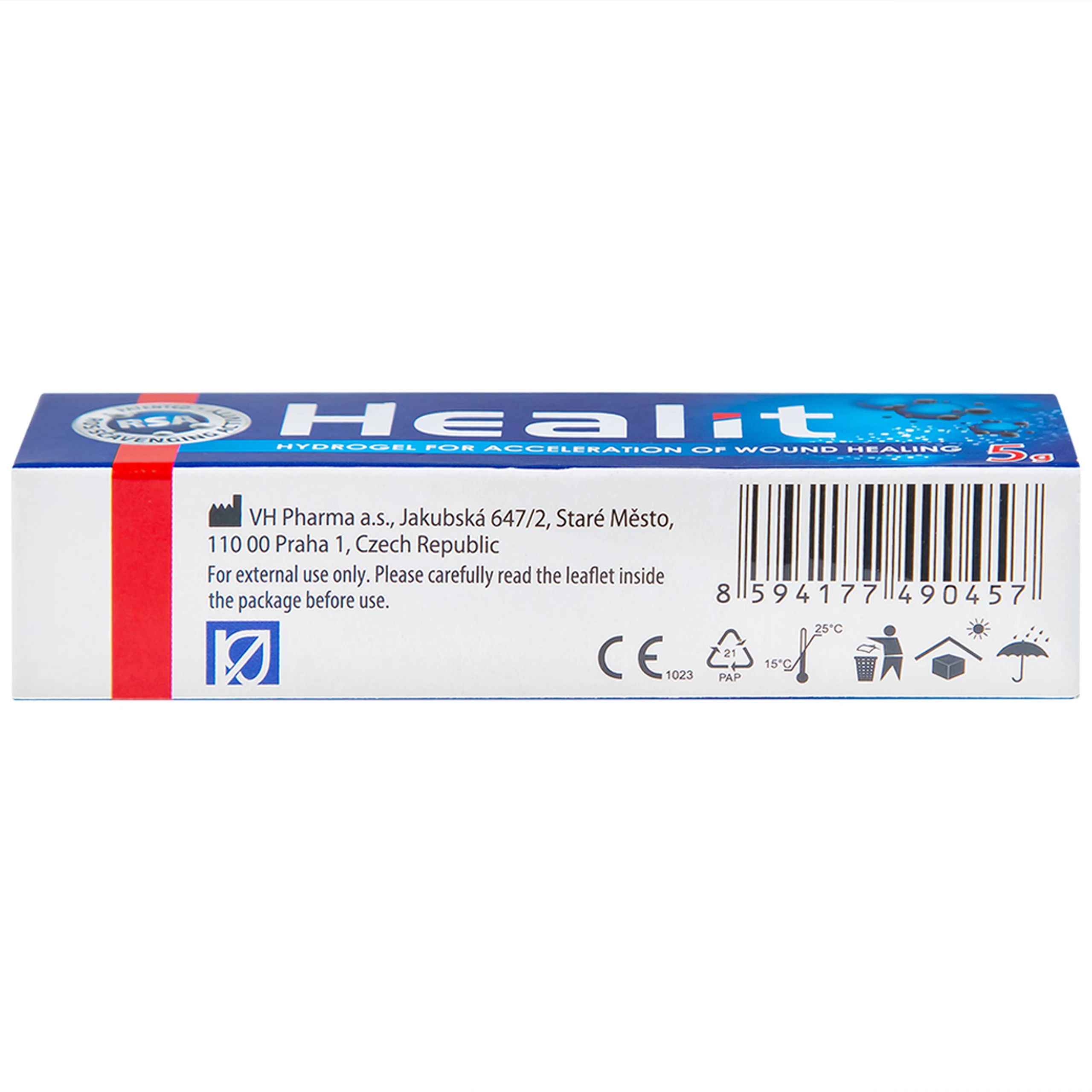 Kem bôi vết thương Healit Vhpharma 5g hỗ trợ điều trị các vết thương hở cấp và mãn tính