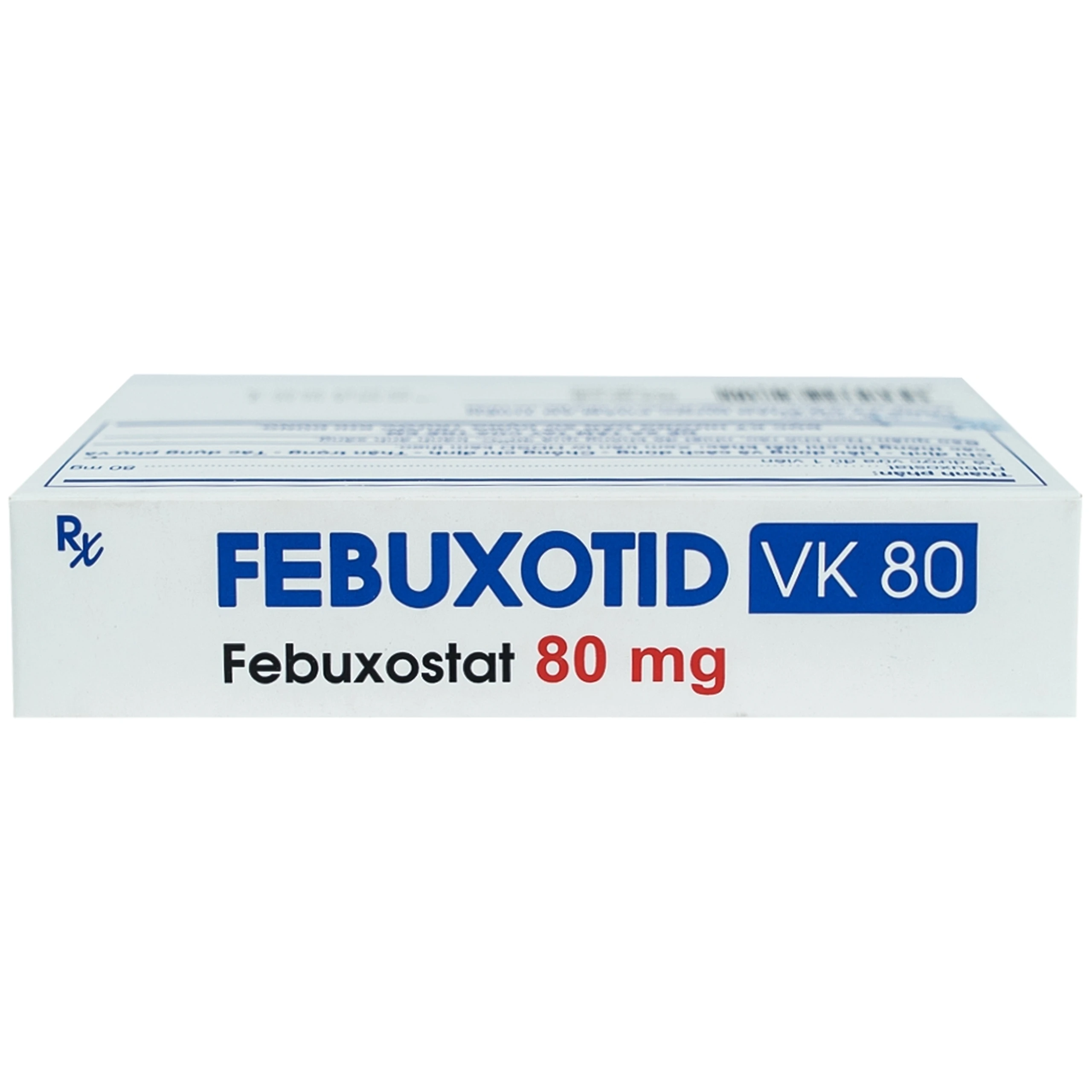 Thuốc Febuxotid VK 80 An Thiên điều trị tăng acid uric máu mãn tính (3 vỉ x 10 viên)