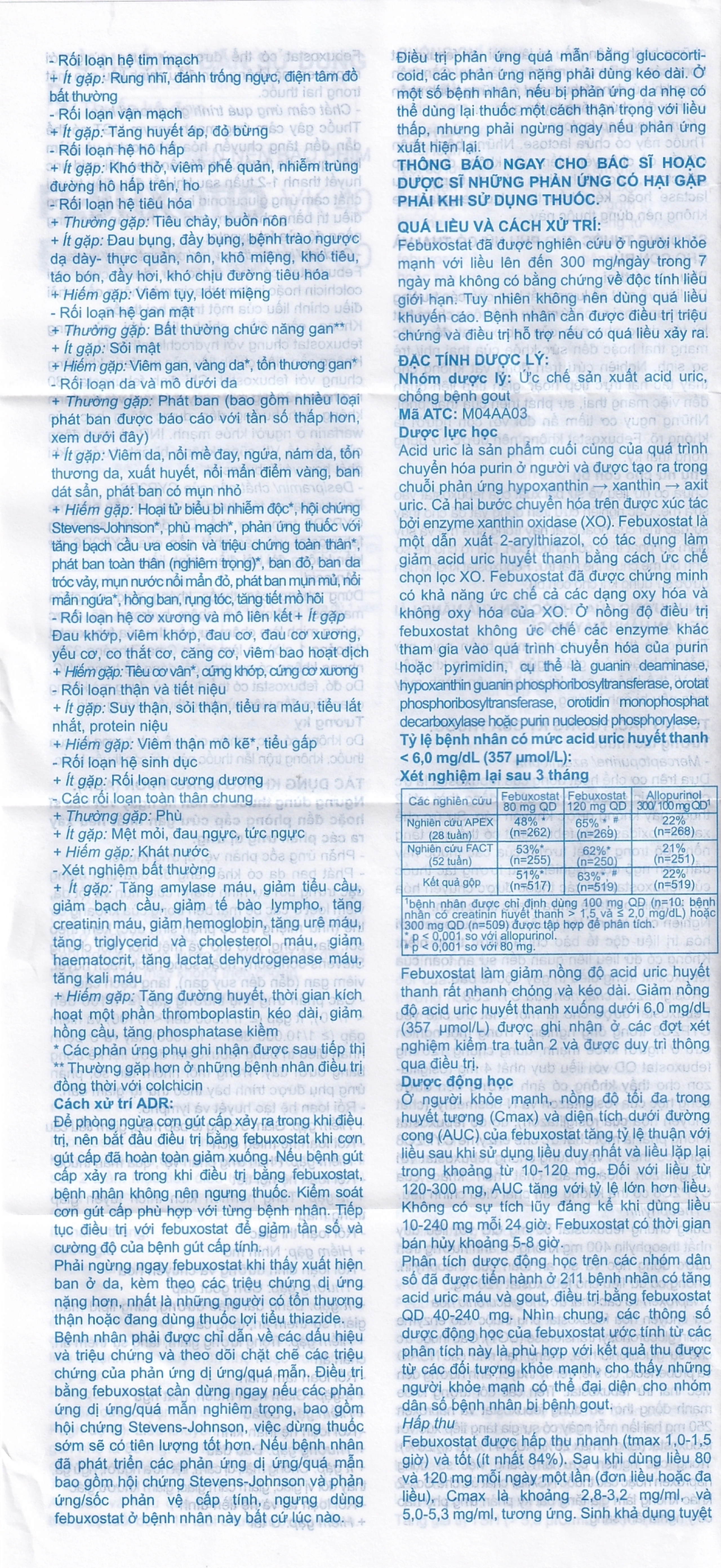 Thuốc Febuxotid VK 80 An Thiên điều trị tăng acid uric máu mãn tính (3 vỉ x 10 viên)