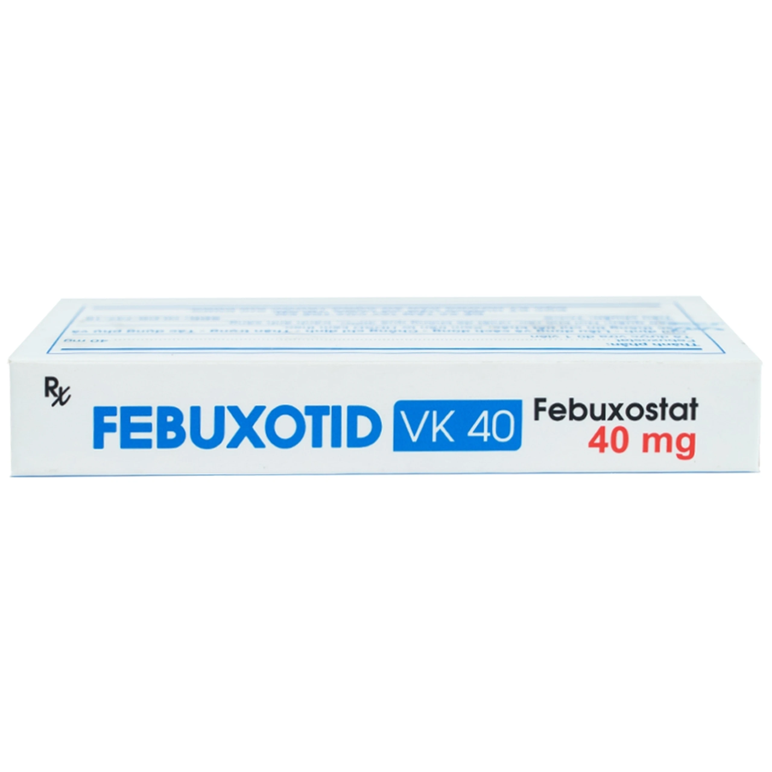 Thuốc Febuxotid VK 40 An Thiên điều trị tăng acid uric máu mãn tính (3 vỉ x 10 viên)