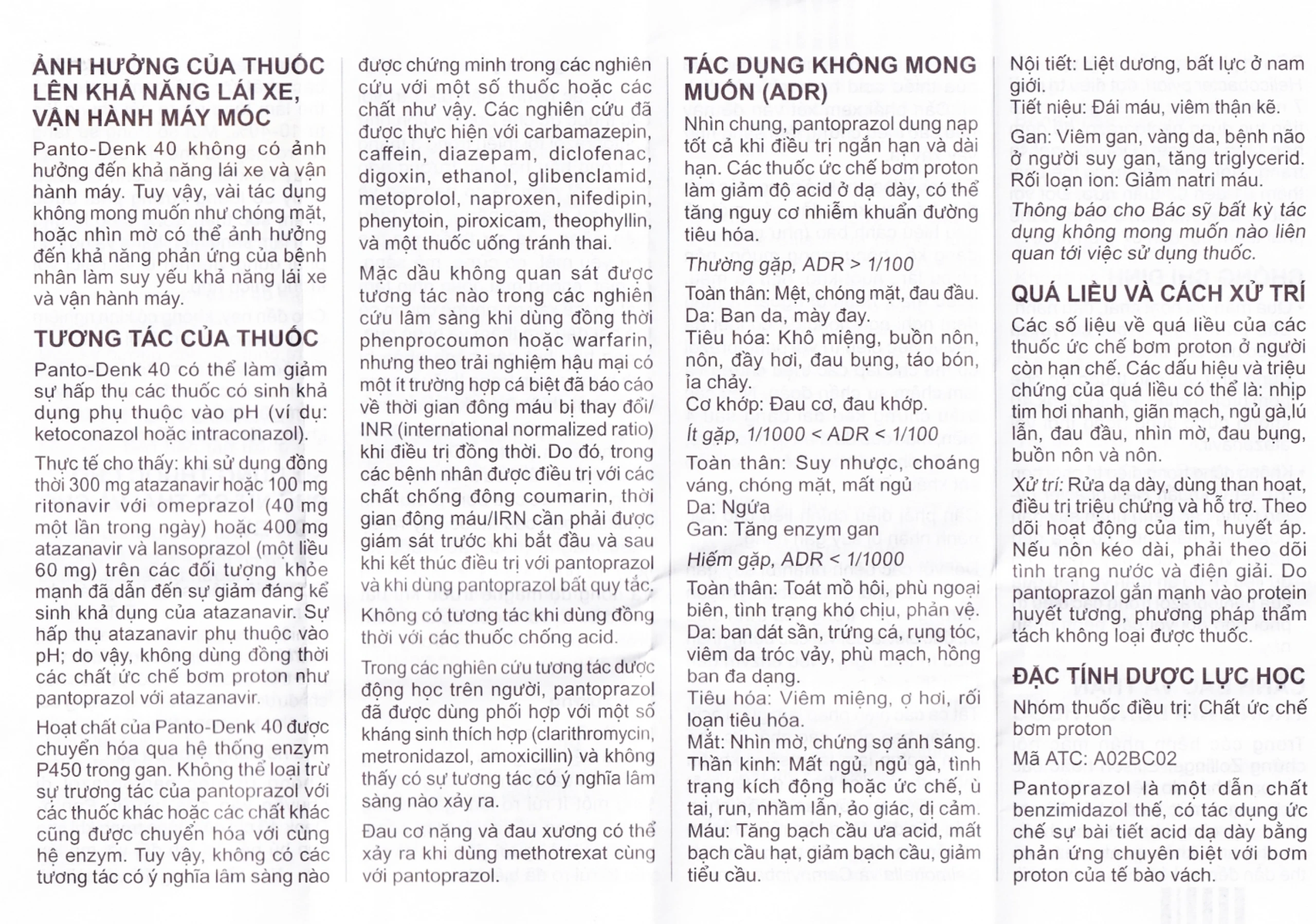 Viên nén Panto-Denk 40 điều trị loét tá tràng, loét dạ dày (2 vỉ x 14 viên)