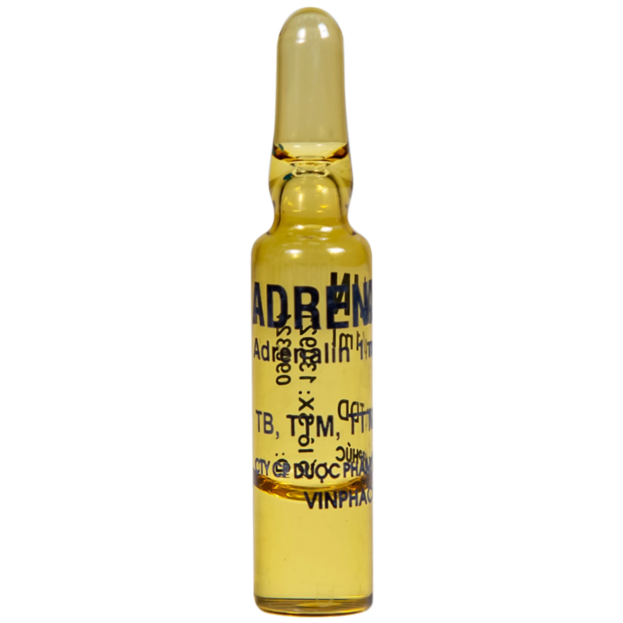 Dung dịch tiêm Adrenalin 1mg/1ml hồi sức tim phổi, cấp cứu choáng phản vệ (5 vỉ x 10 ống)
