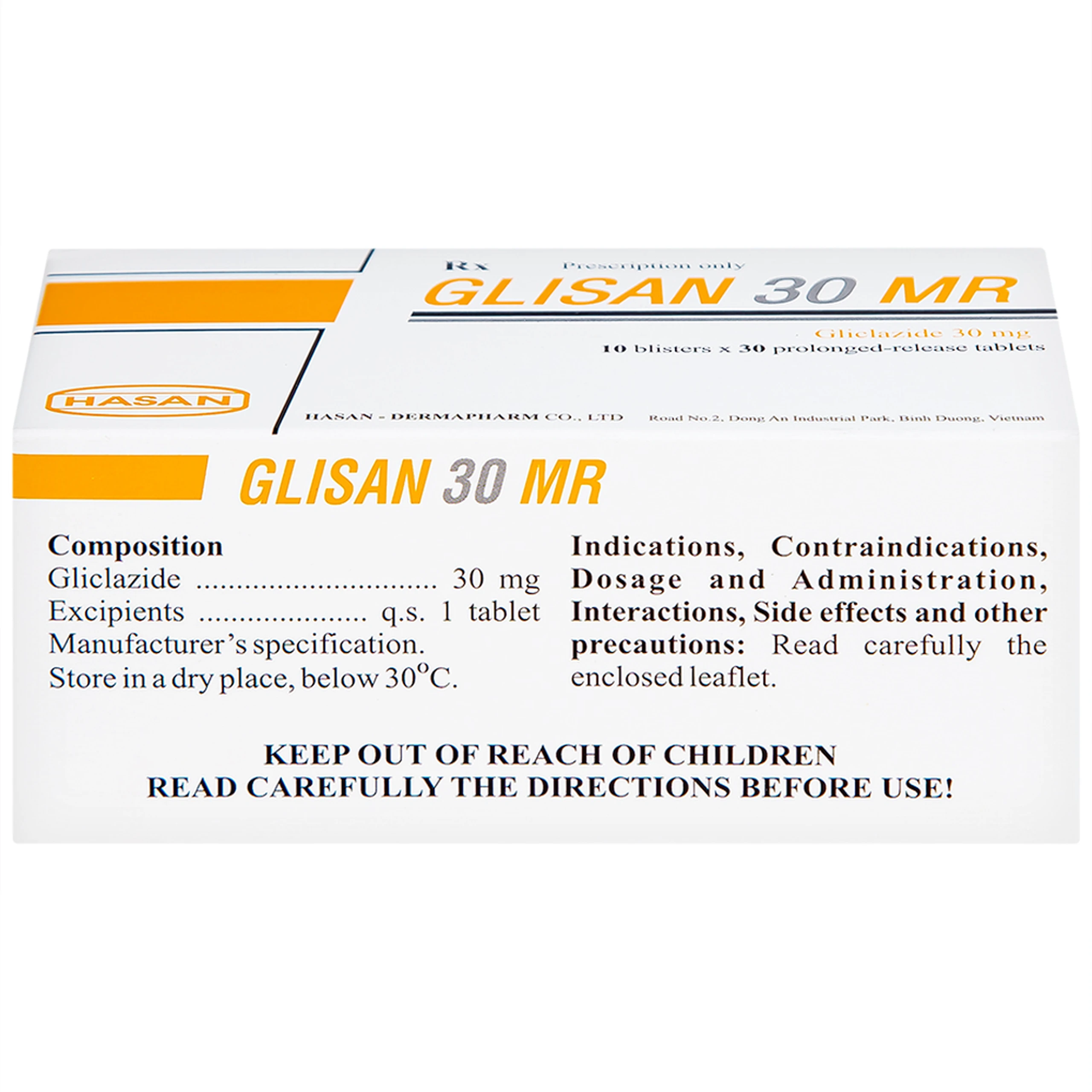 Thuốc Glisan 30 MR Hasan điều trị đái tháo đường típ 2 (10 vỉ x 30 viên) 6