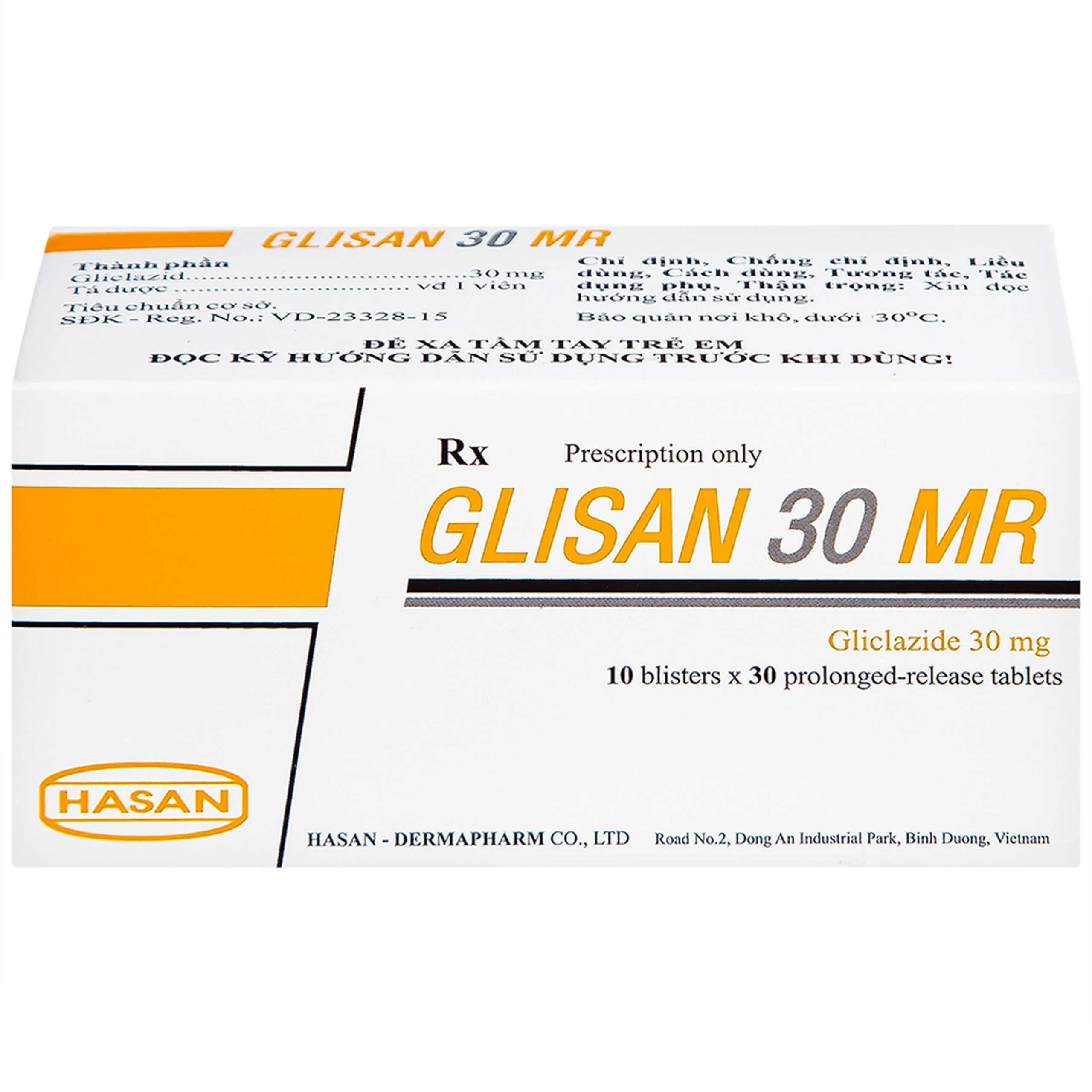 Thuốc Glisan 30 MR Hasan điều trị đái tháo đường típ 2 (10 vỉ x 30 viên) 8