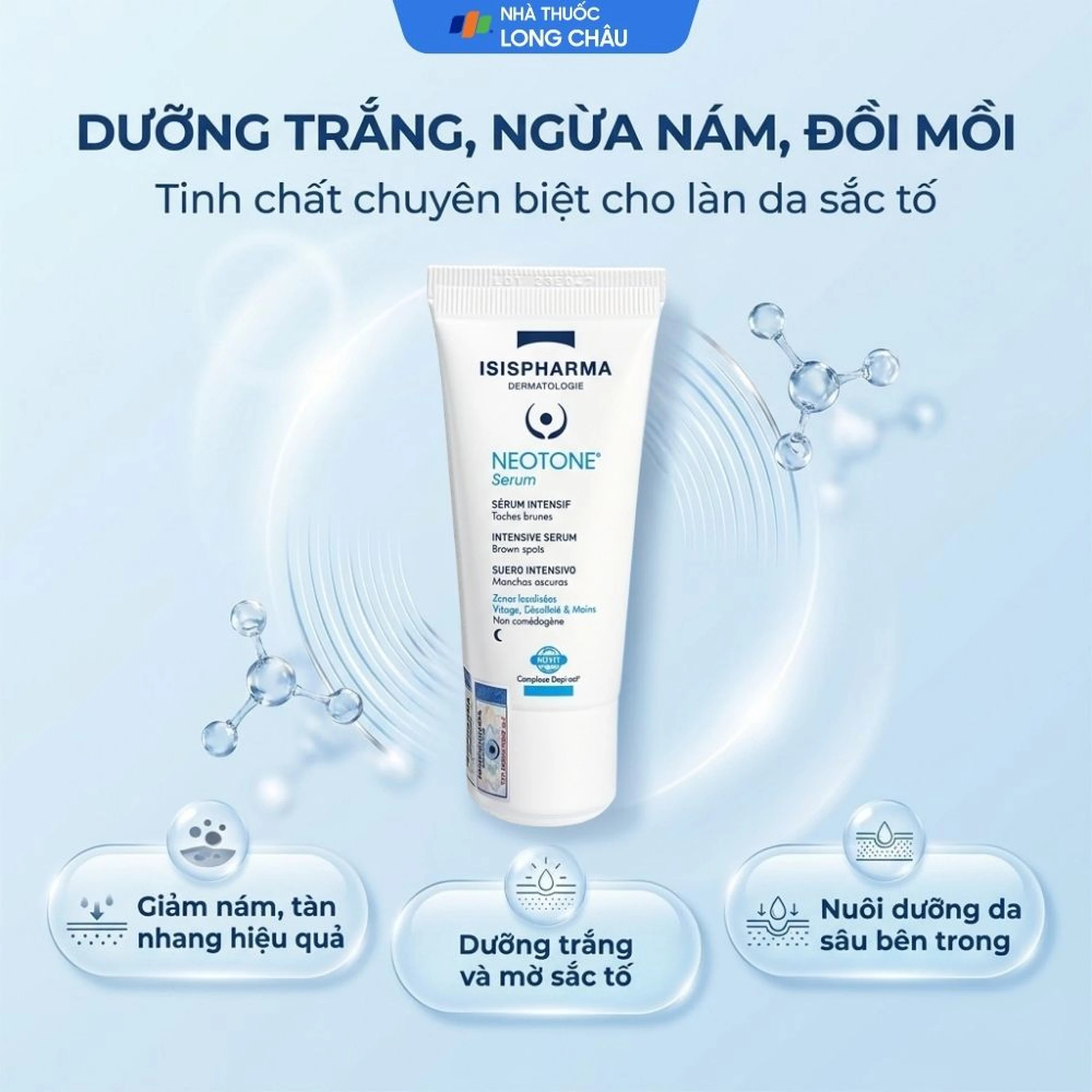 Tinh chất Isis Neotone Serum dưỡng trắng, ngừa nám, đồi mồi (30ml) 2