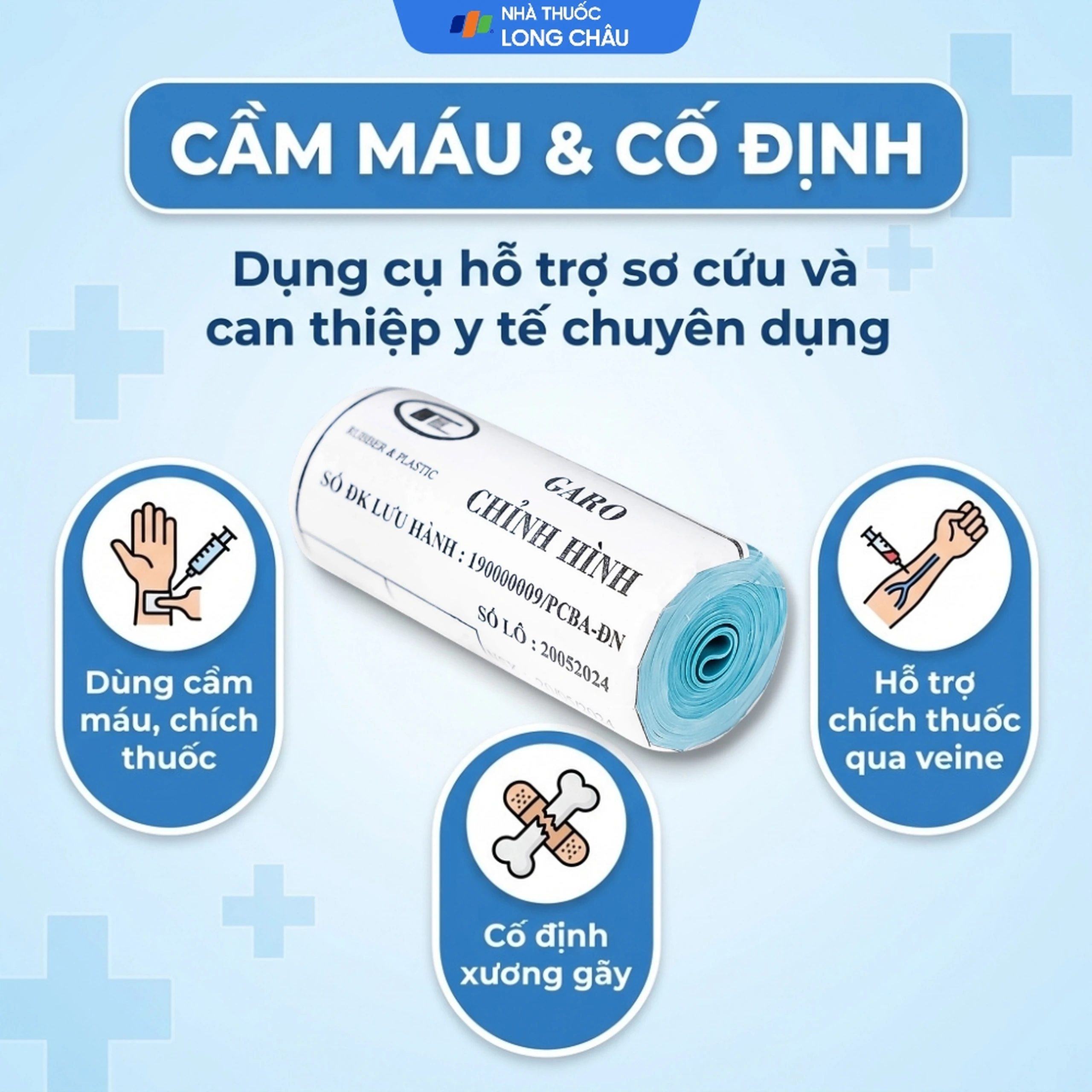Garo chỉnh hình 6x100x0.05cm dùng để thắt mạch, hỗ trợ việc tìm mạch máu 2