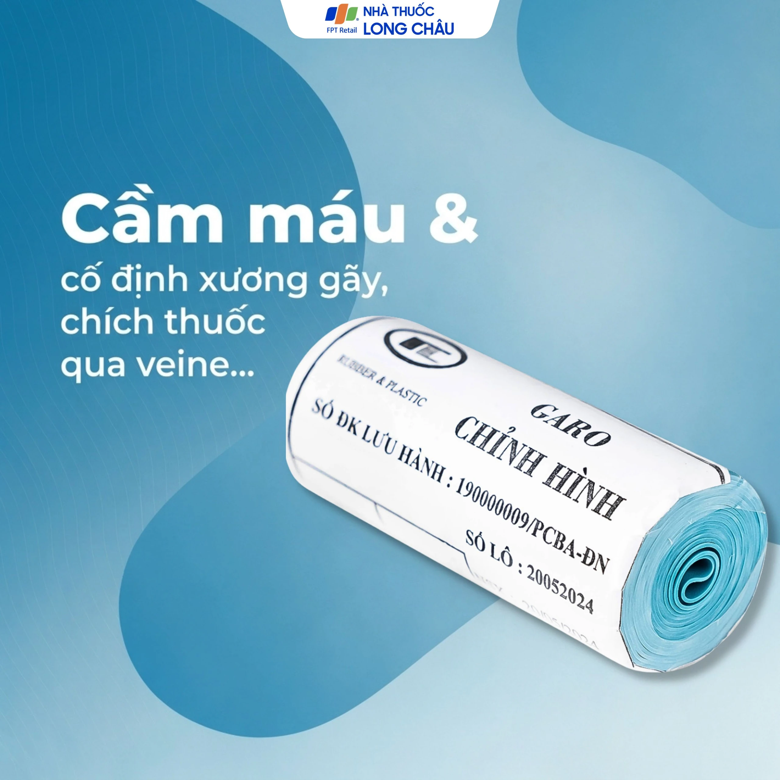 Garo chỉnh hình 6x100x0.05cm dùng để thắt mạch, hỗ trợ việc tìm mạch máu  3