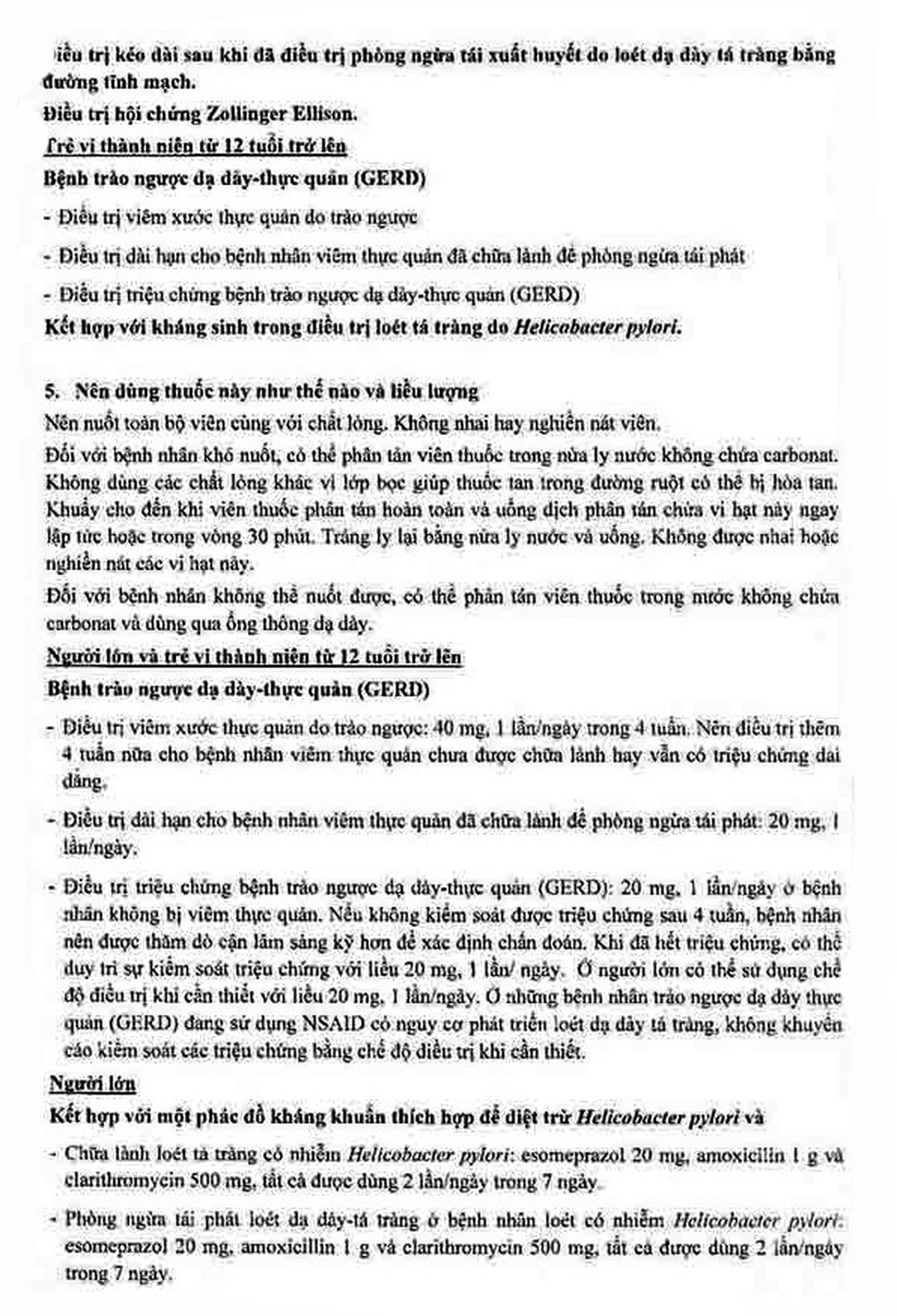 Thuốc Somexwell-40mg Micro điều trị trào ngược dạ dày (3 vỉ x 10 viên)