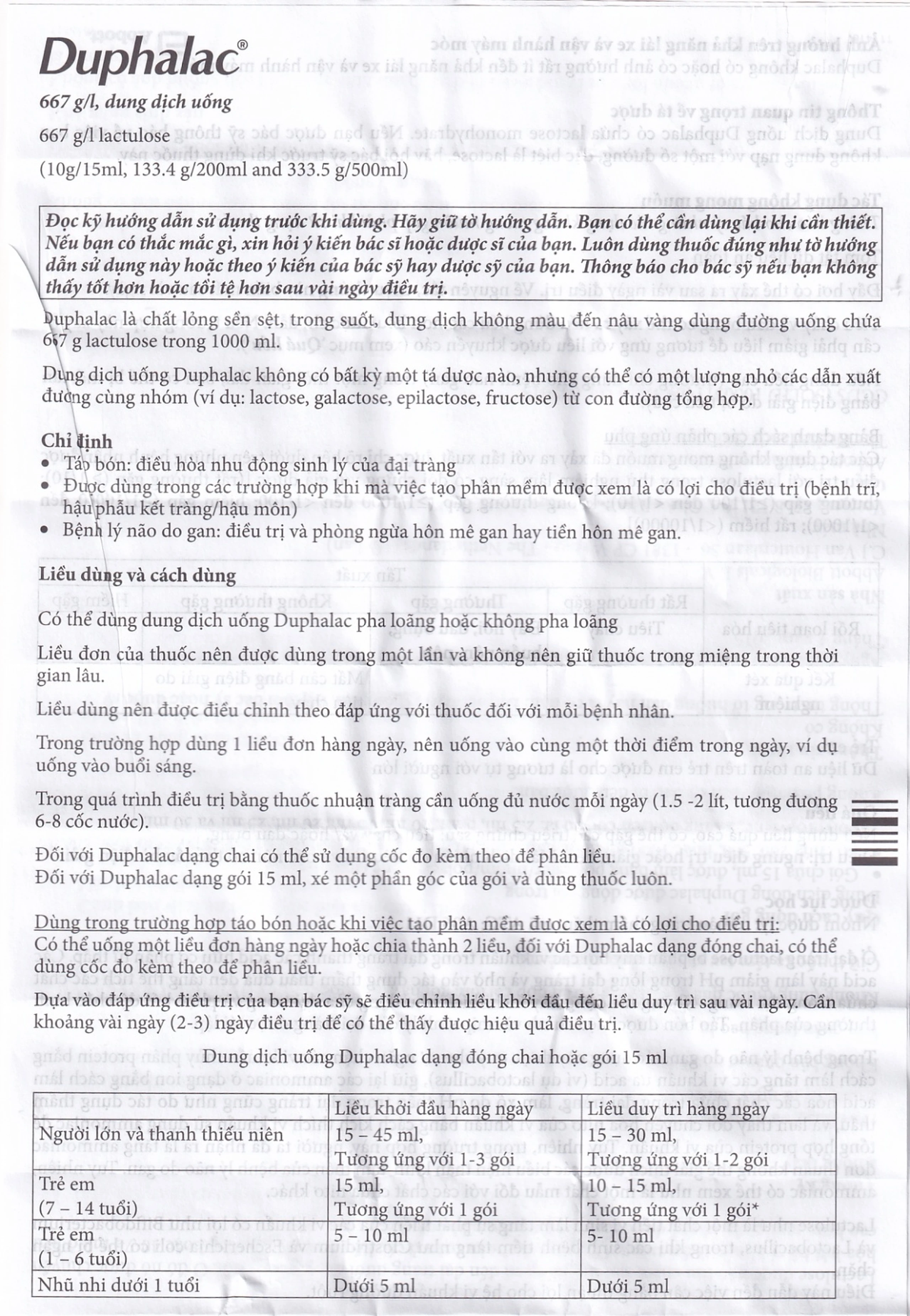 Siro Duphalac Abbott điều trị táo bón (200ml)