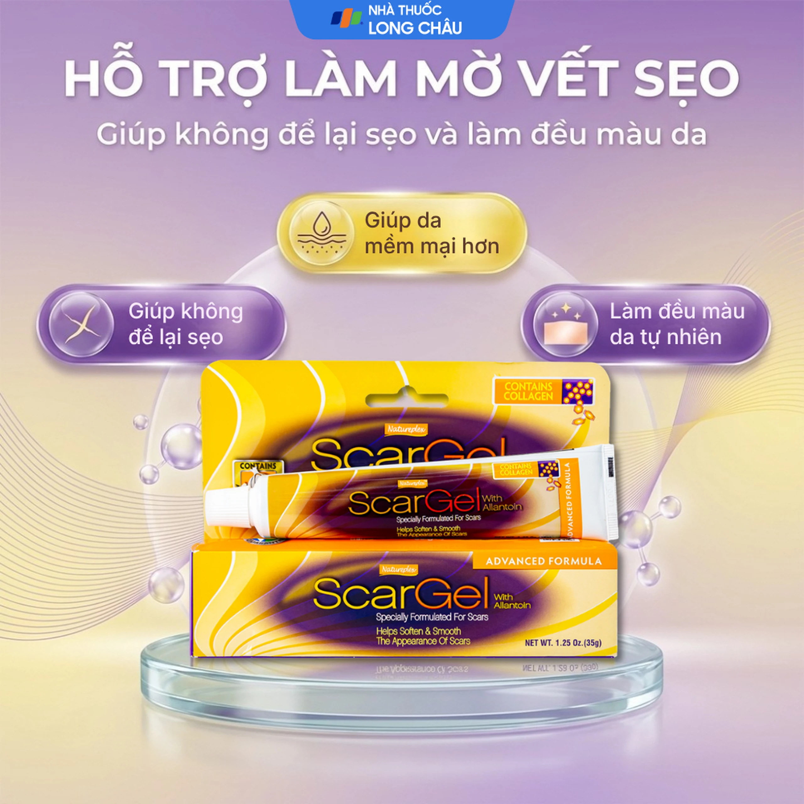 Gel bôi Natureplex Scargel hỗ trợ làm mờ vết sẹo, dưỡng ẩm da (35g) 2