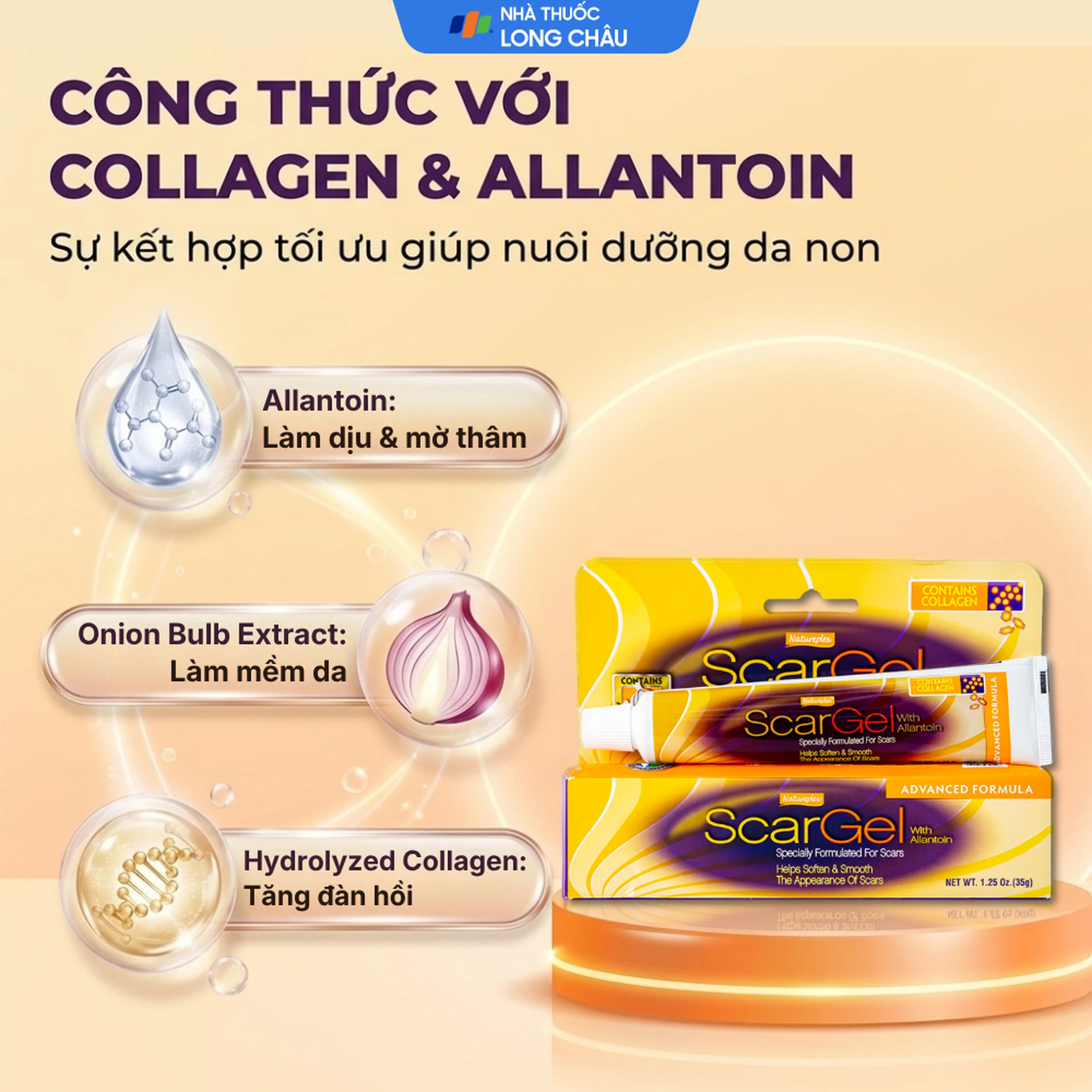 Gel bôi Natureplex Scargel hỗ trợ làm mờ vết sẹo, dưỡng ẩm da (35g) 3