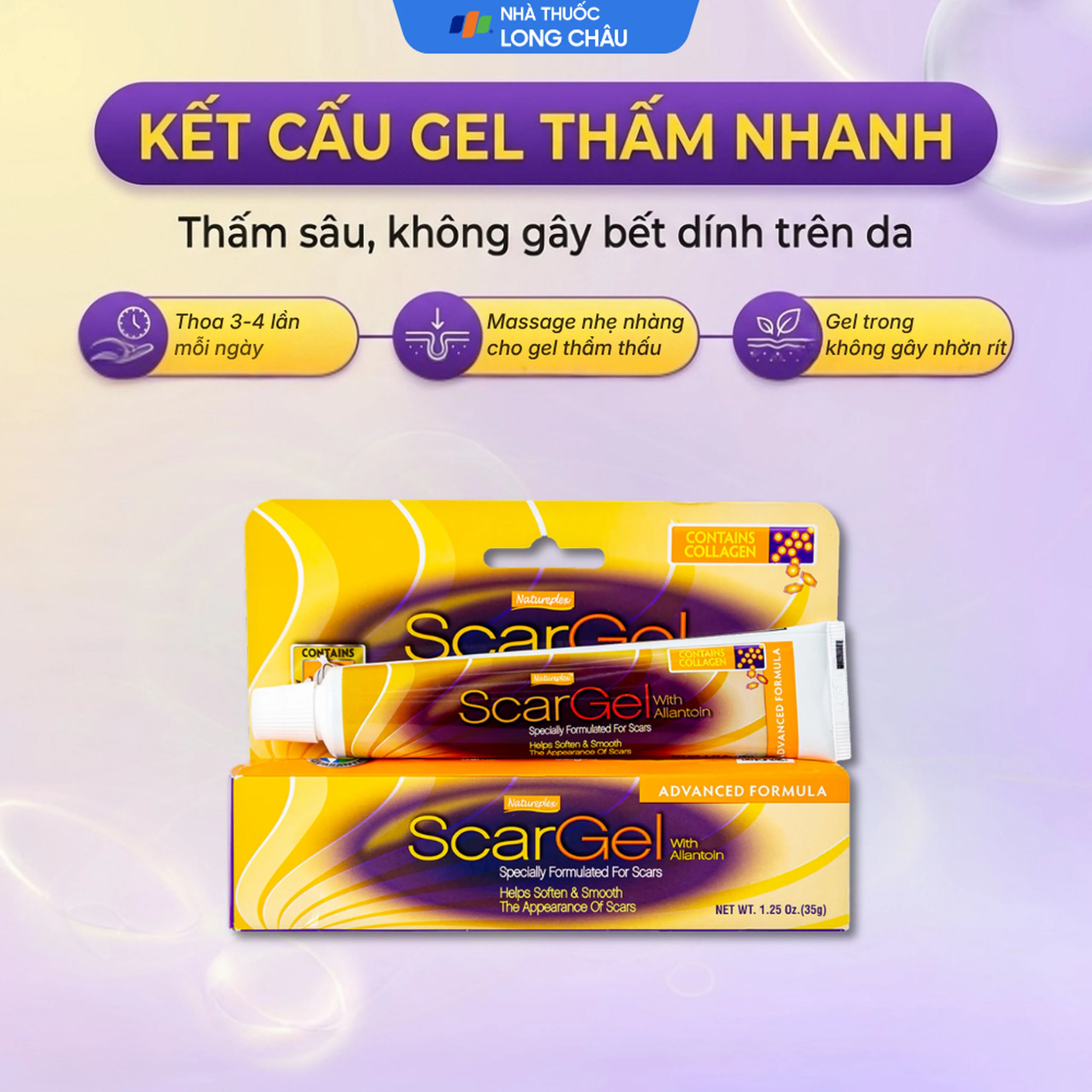 Gel bôi Natureplex Scargel hỗ trợ làm mờ vết sẹo, dưỡng ẩm da (35g) 5