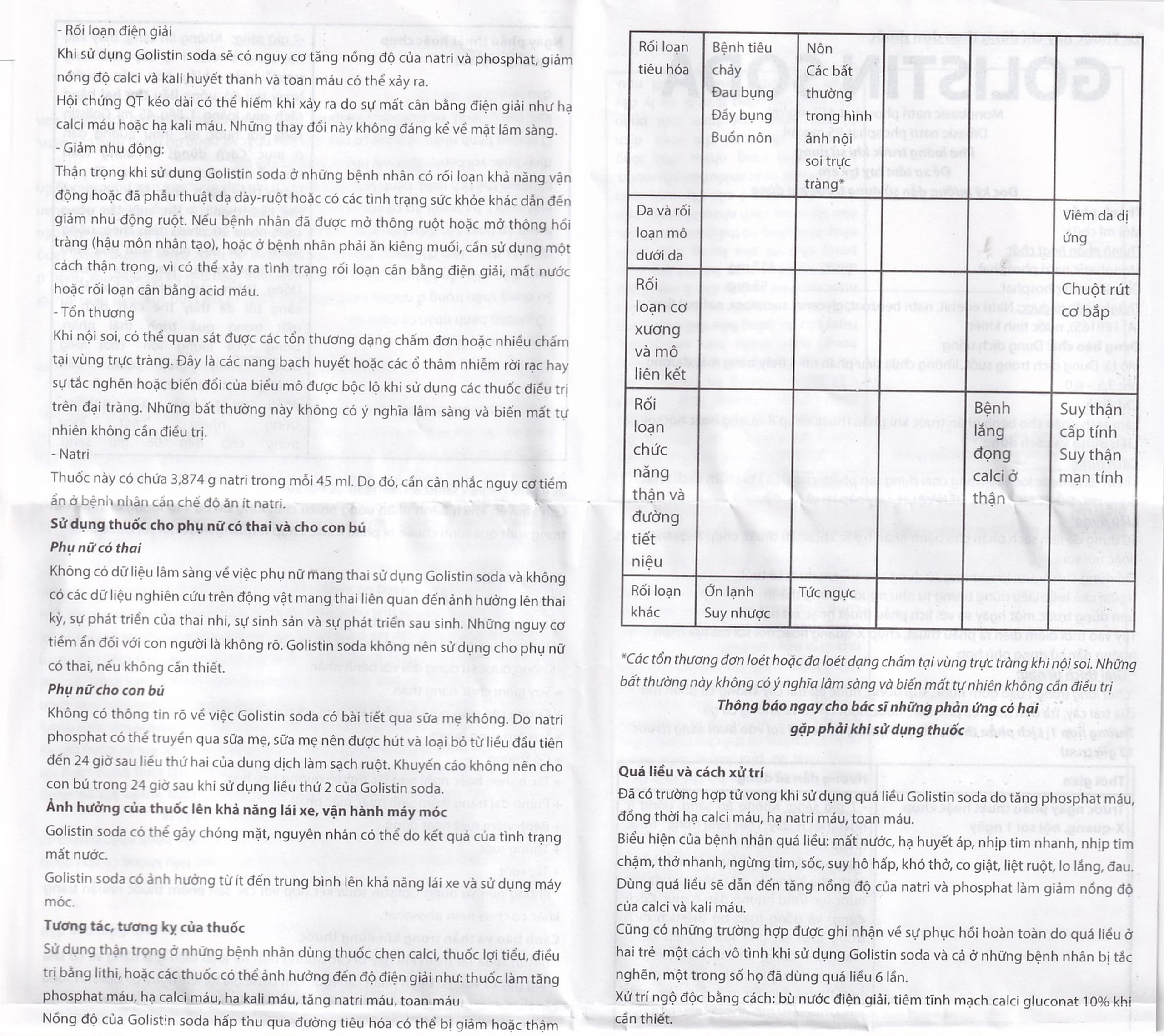 Dung dịch Golistin-Soda CPC1 làm sạch phân trước khi phẫu thuật, chụp X-quang, nội soi (45ml)