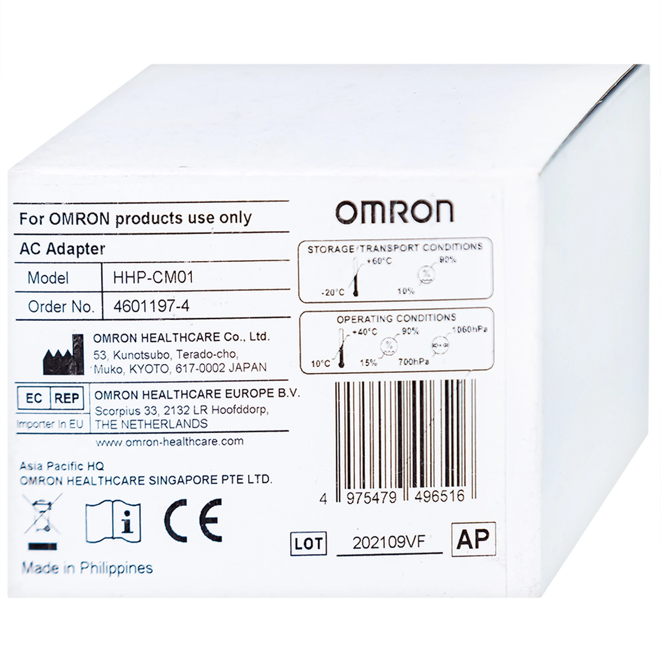 Bộ đổi điện máy đo huyết áp Omron HHP-CM01-AP