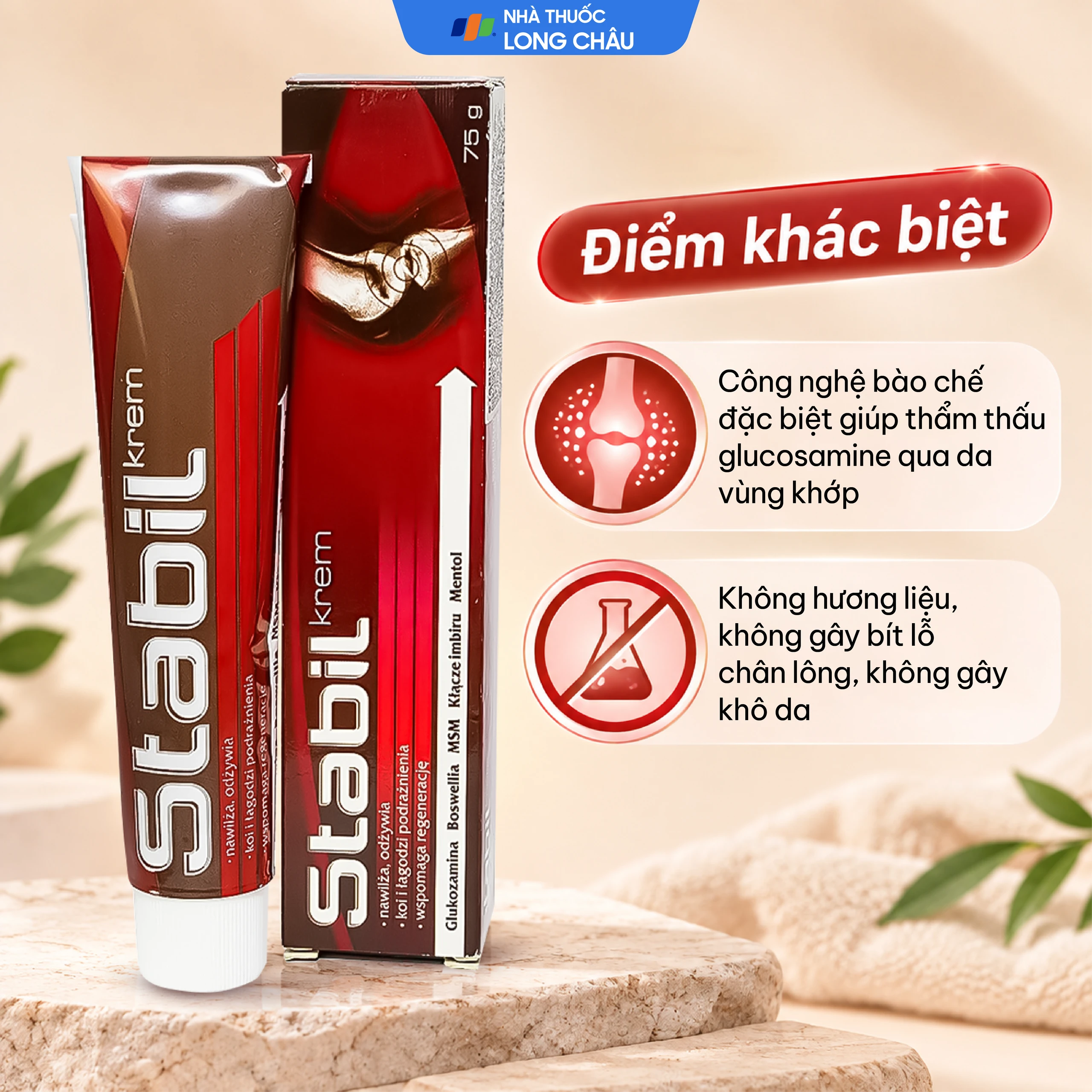Kem bôi Stabil Krem Aflofarm vùng khớp giảm đau, kháng viêm (75g) 6