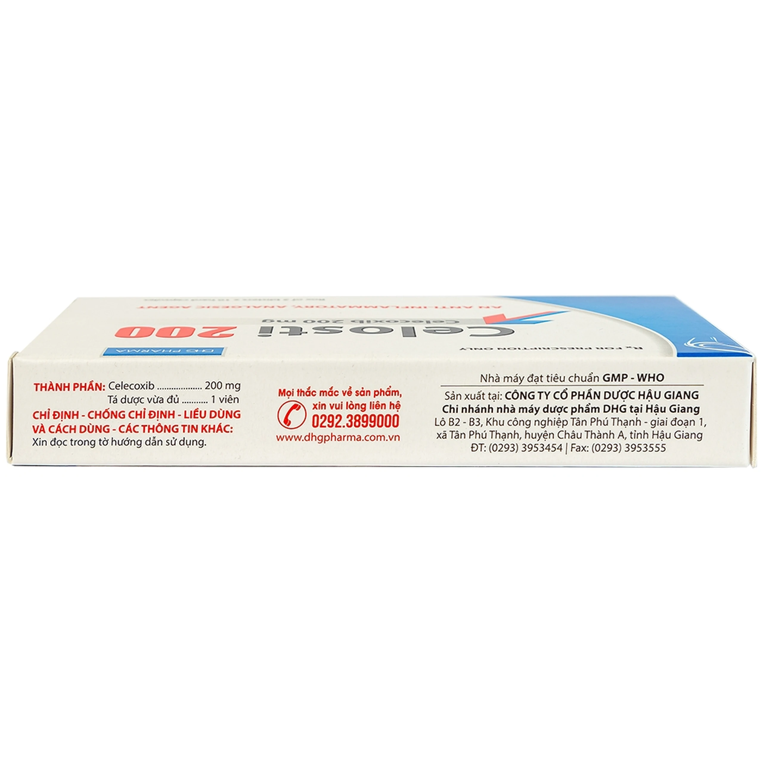 Thuốc Celosti 200 DHG điều trị thoái hóa khớp, viêm khớp dạng thấp (2 vỉ x 10 viên)