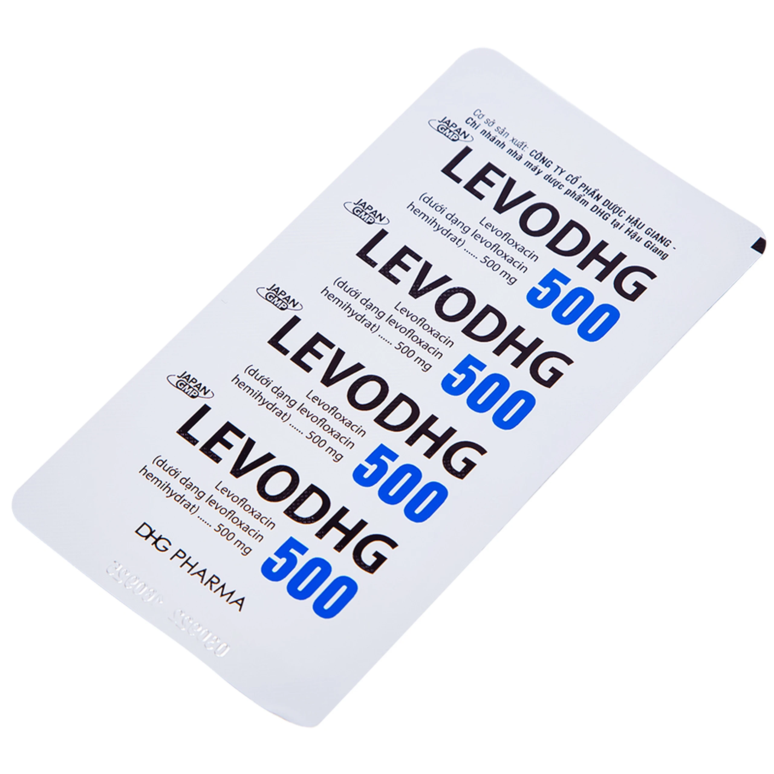 Thuốc LevoDHG 500 điều trị các chứng nhiễm khuẩn, viêm phổi, viêm tiền liệt tuyến (3 vỉ x 10 viên)