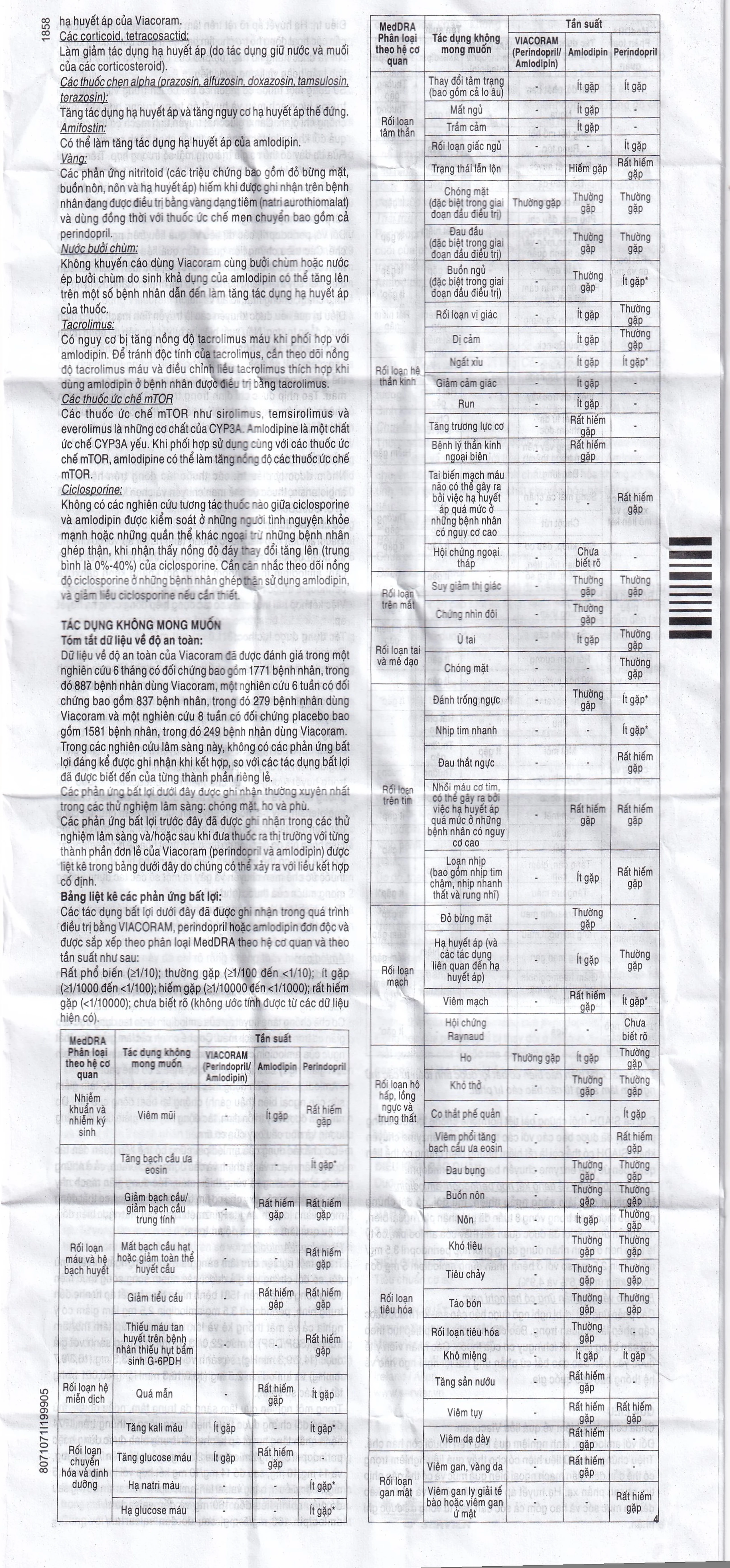 Thuốc Viacoram 3.5mg/2.5mg Servier điều trị tăng huyết áp vô căn (30 viên)