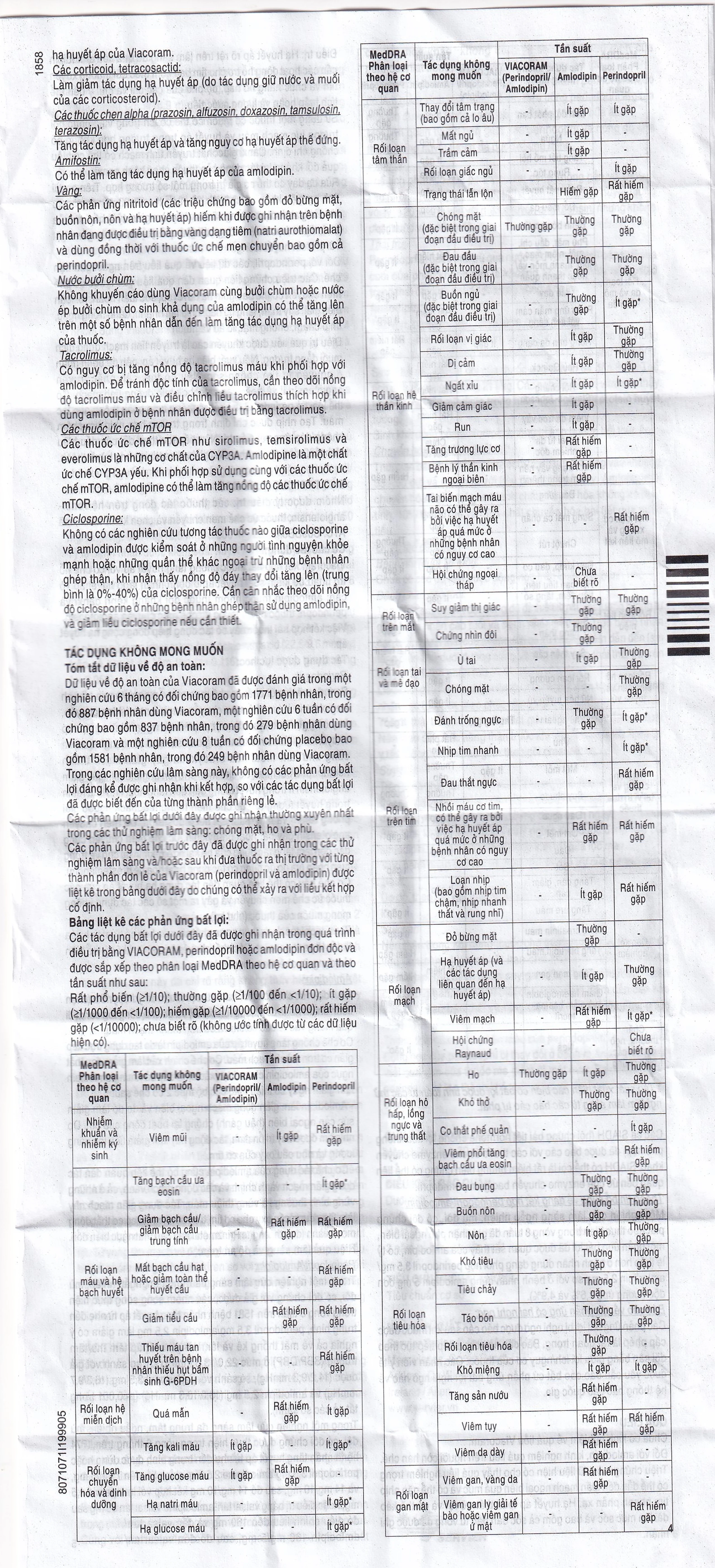 Thuốc Viacoram 3.5mg/2.5mg Servier điều trị tăng huyết áp vô căn (30 viên)