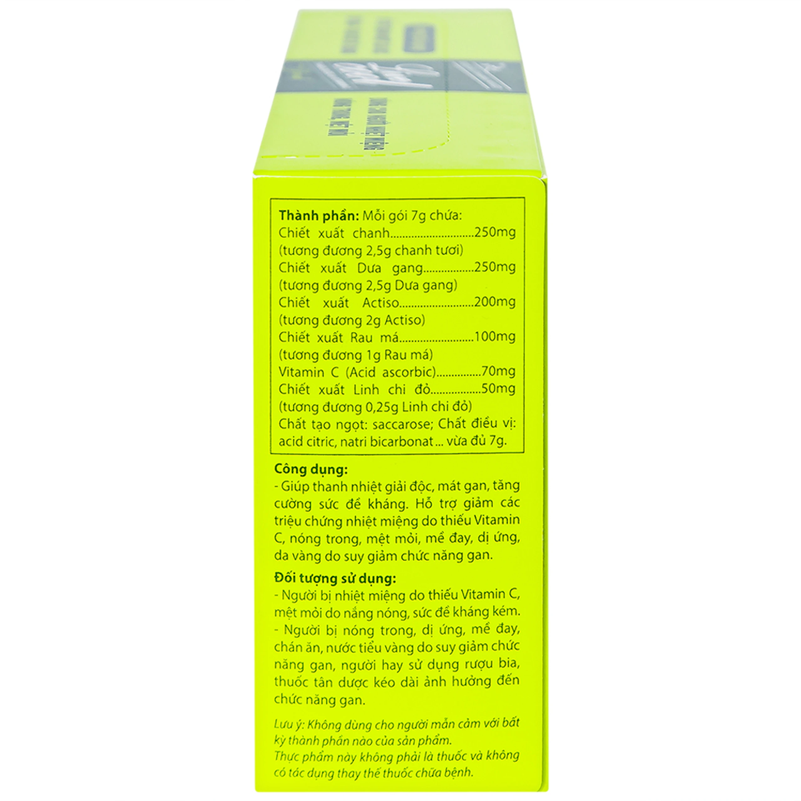 Bột sủi hương dưa gang hỗ trợ giải độc mát gan Livecool (10 gói x 7g)