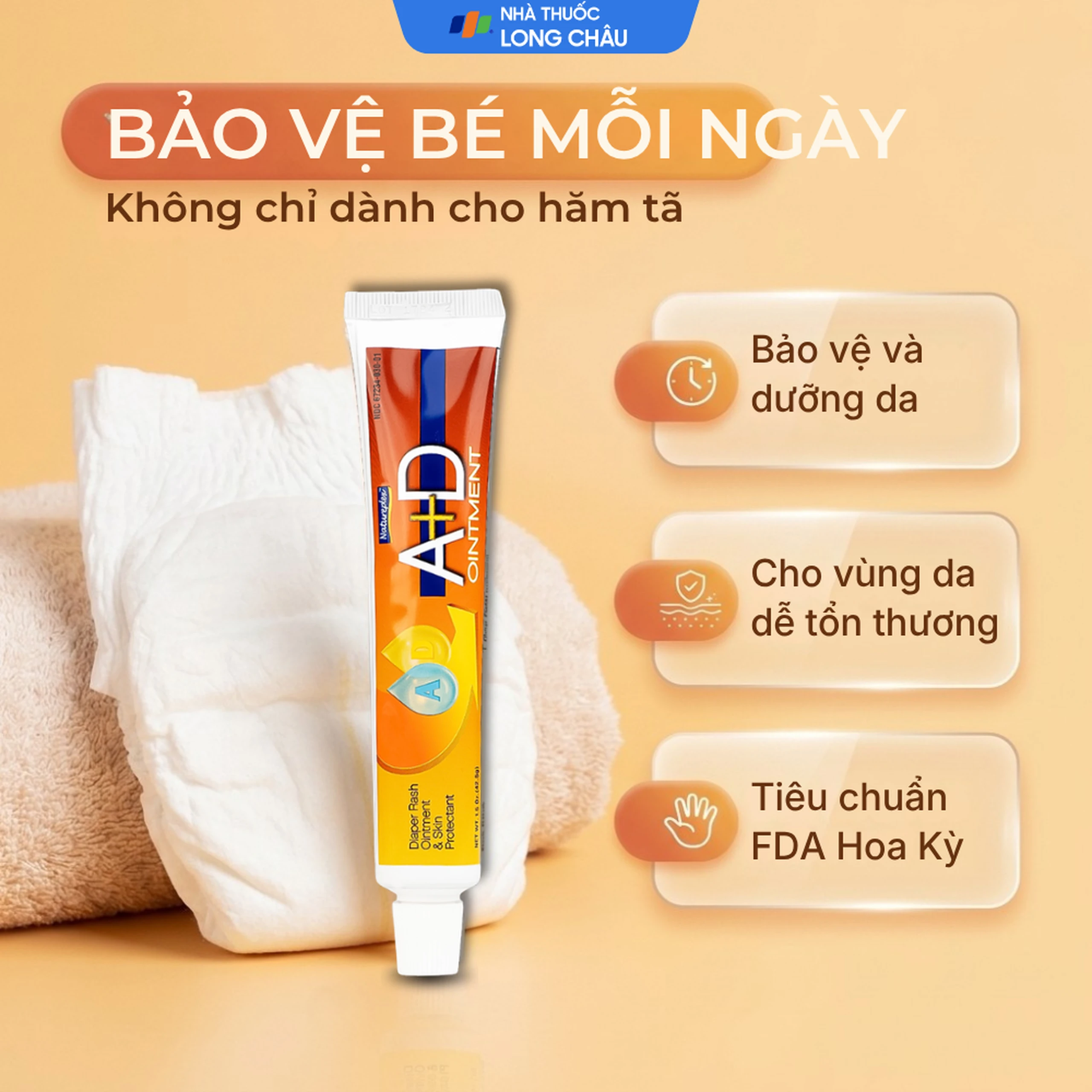 Kem bôi hăm tã Natureplex A+D Ointment 42.5g 6