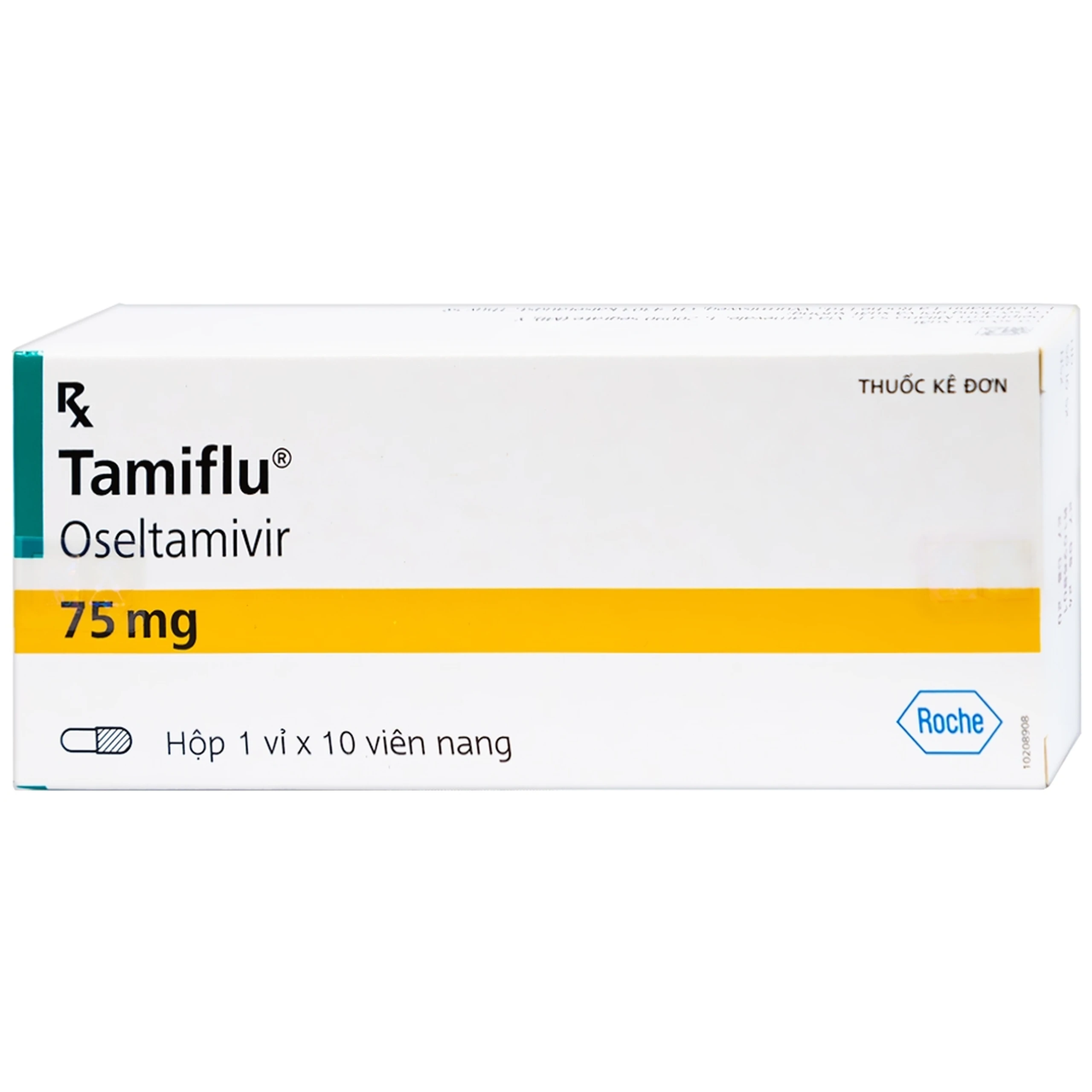 Thuốc Tamiflu Roche điều trị bệnh cúm (1 vỉ x 10 viên)