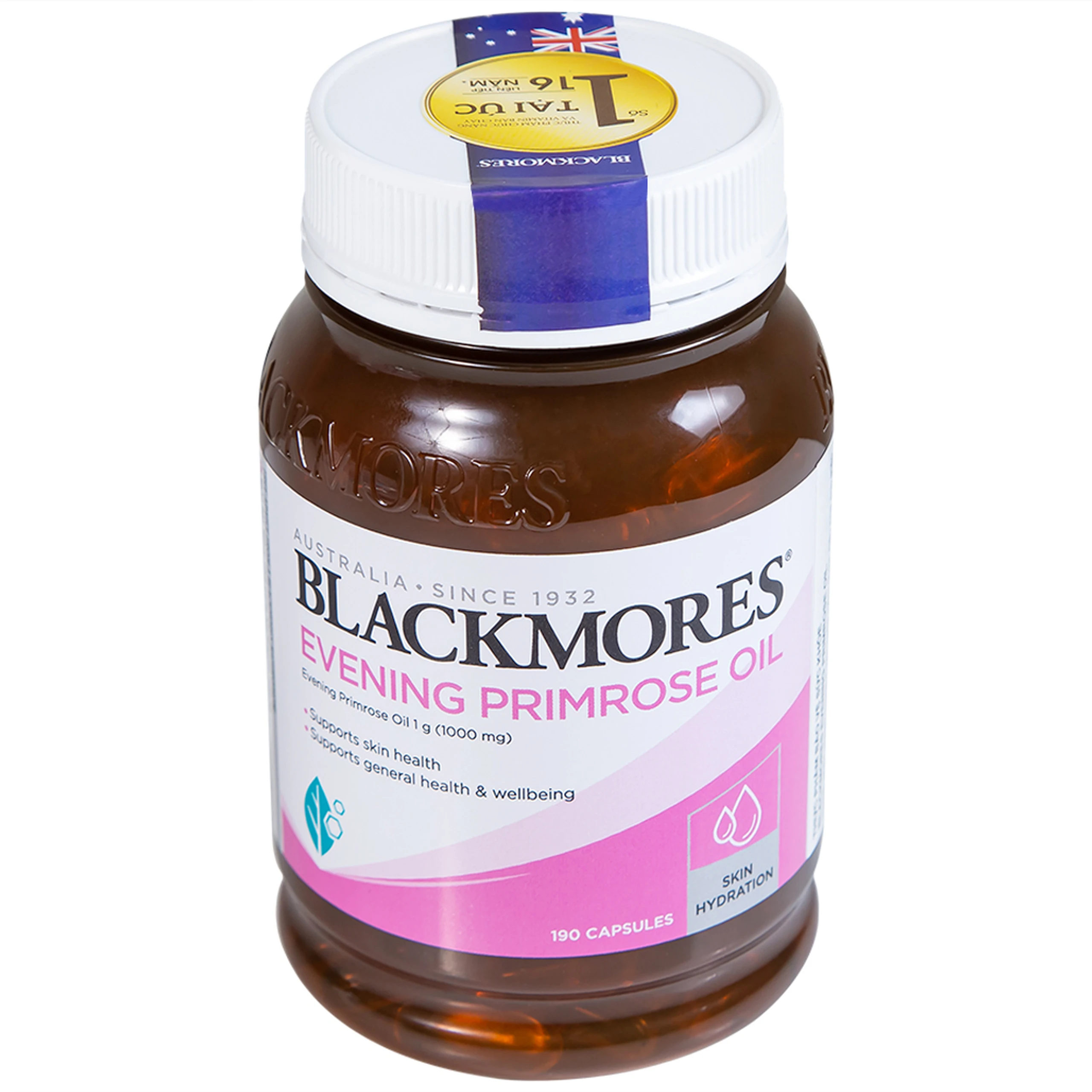 Viên hỗ trợ làn da khỏe mạnh Blackmores Evening Primrose Oil (190 viên)