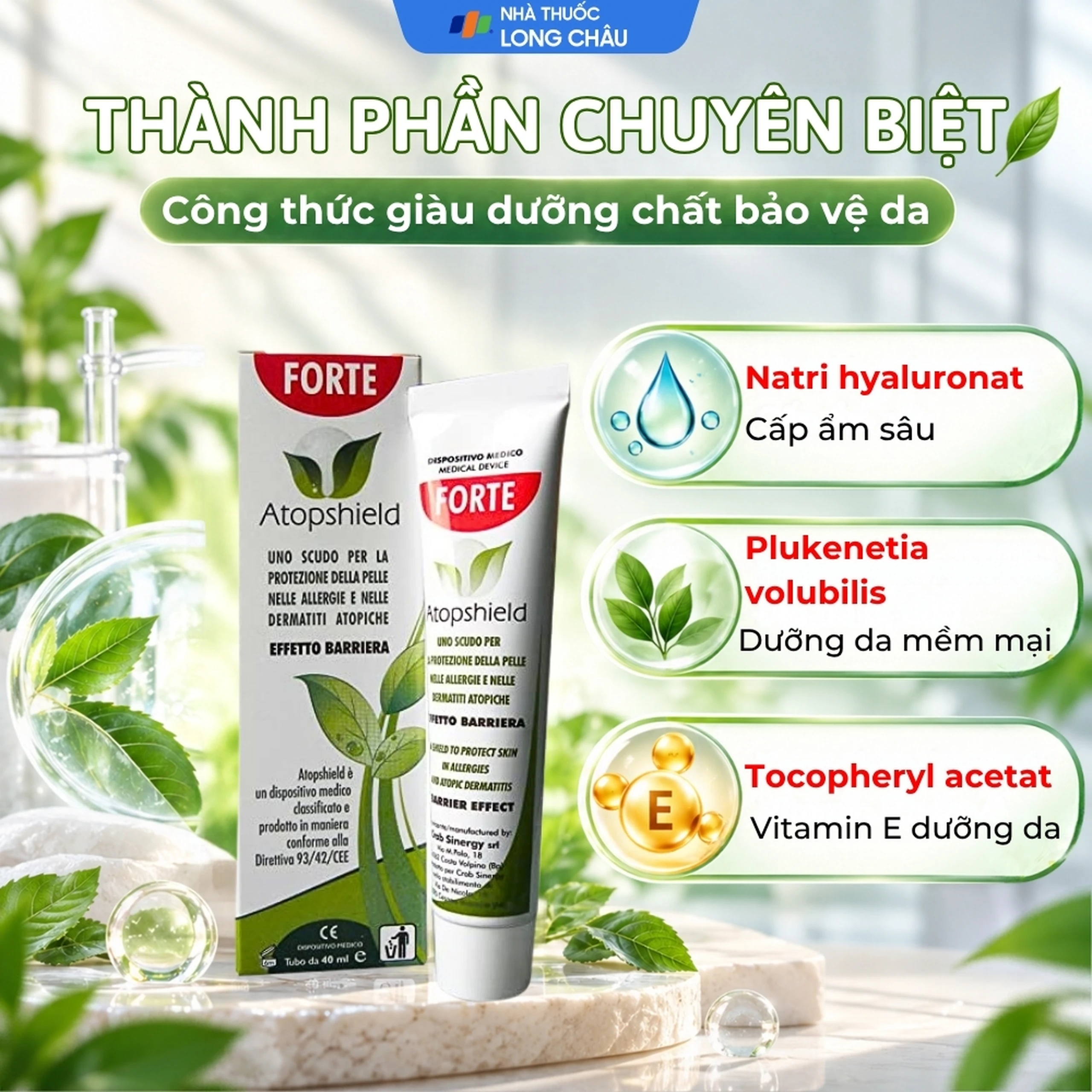 Kem bôi viêm da cơ địa Atopshield Crab Sinergy 40ml hỗ trợ điều trị viêm da dị ứng, giúp giảm ngứa, kích ứng 3