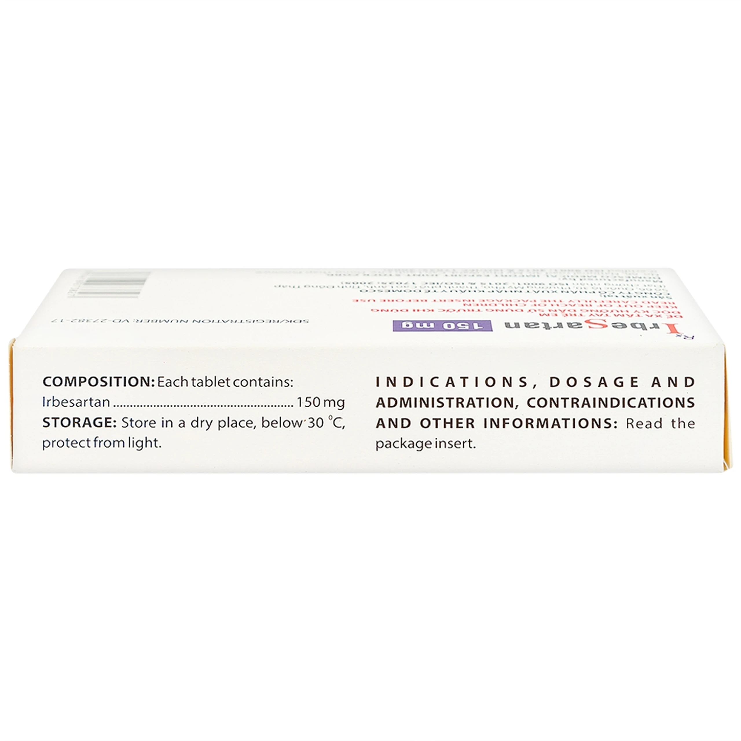 Thuốc Irbesartan 150mg Domesco điều trị tăng huyết áp, bệnh thận (2 vỉ x 14 viên)