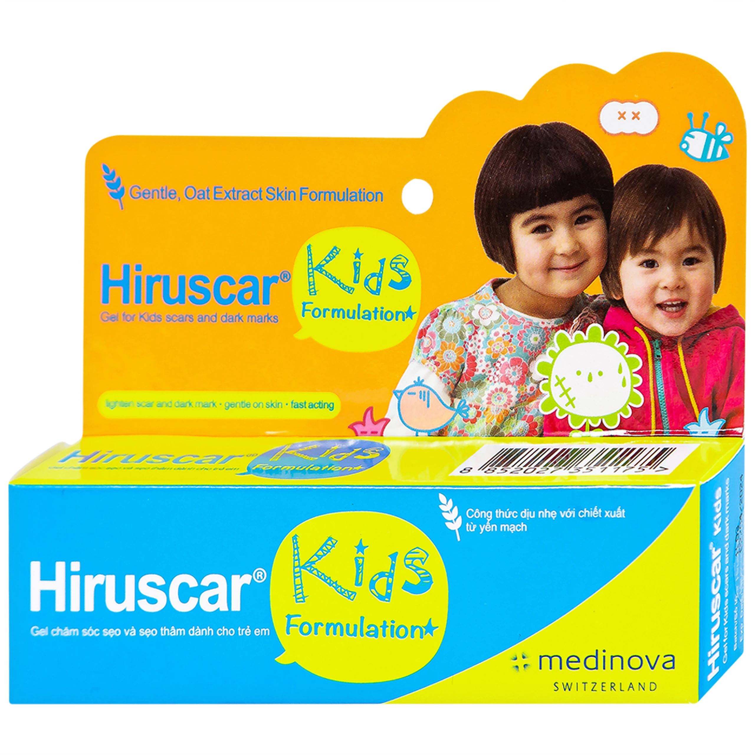 Gel bôi sẹo cho bé Hiruscar Kids Medinova (10g)