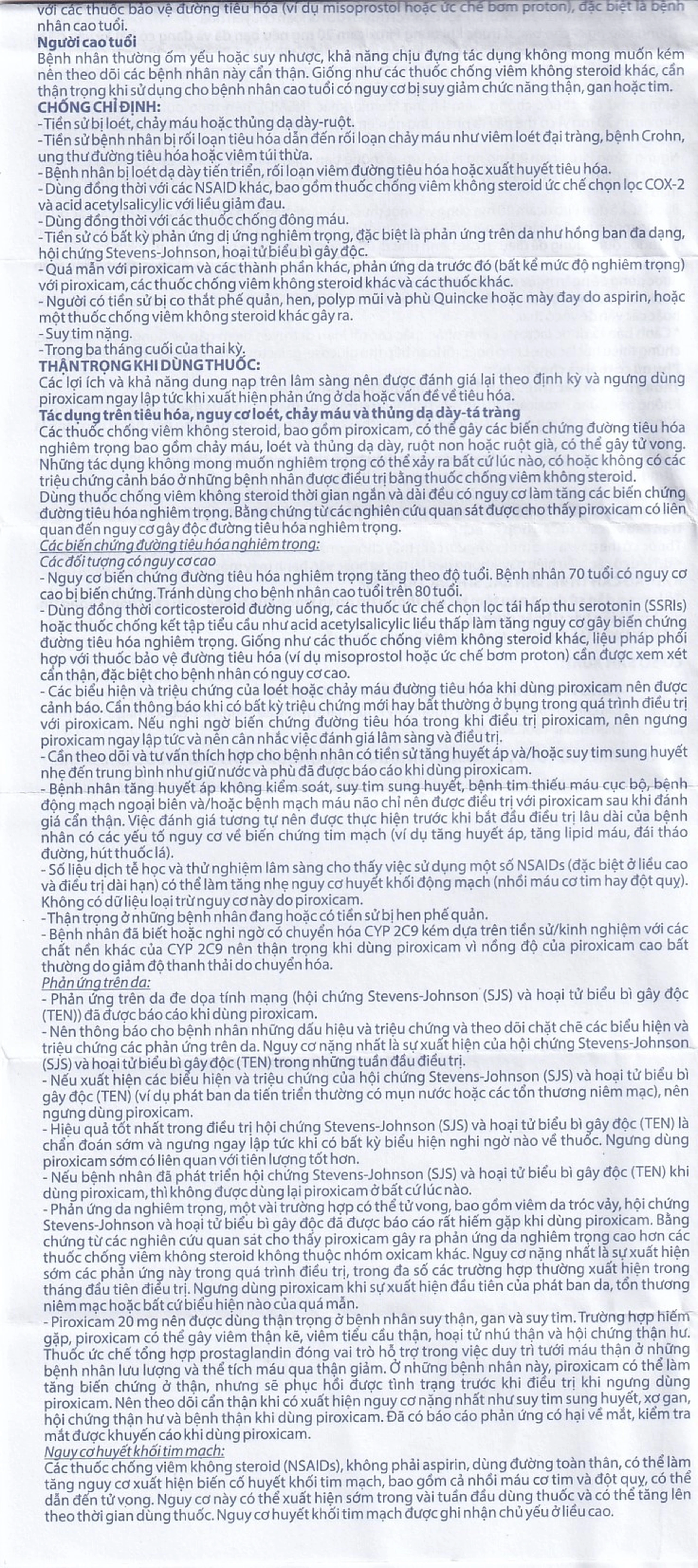 Viên nén Piroxicam 20mg Domesco giảm triệu chứng viêm khớp dạng thấp (3 vỉ x 10 viên)