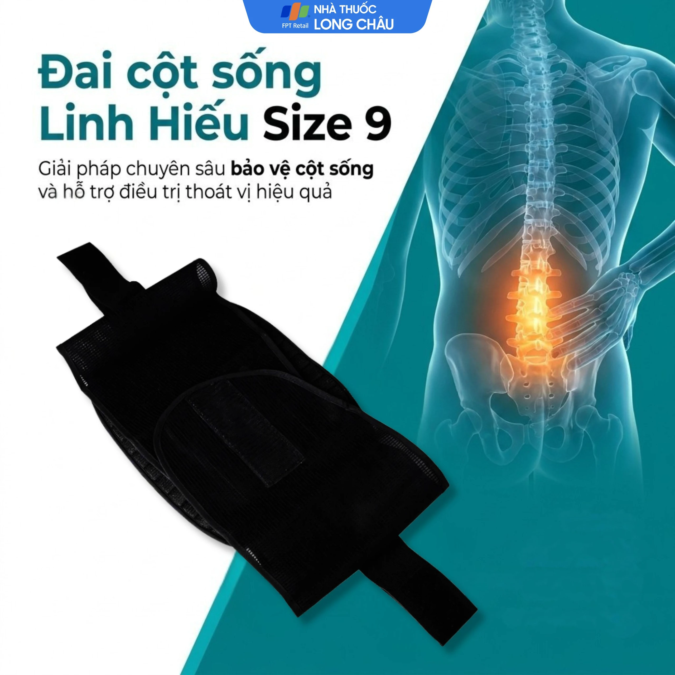 Đai cột sống size 9 Linh Hiếu 2