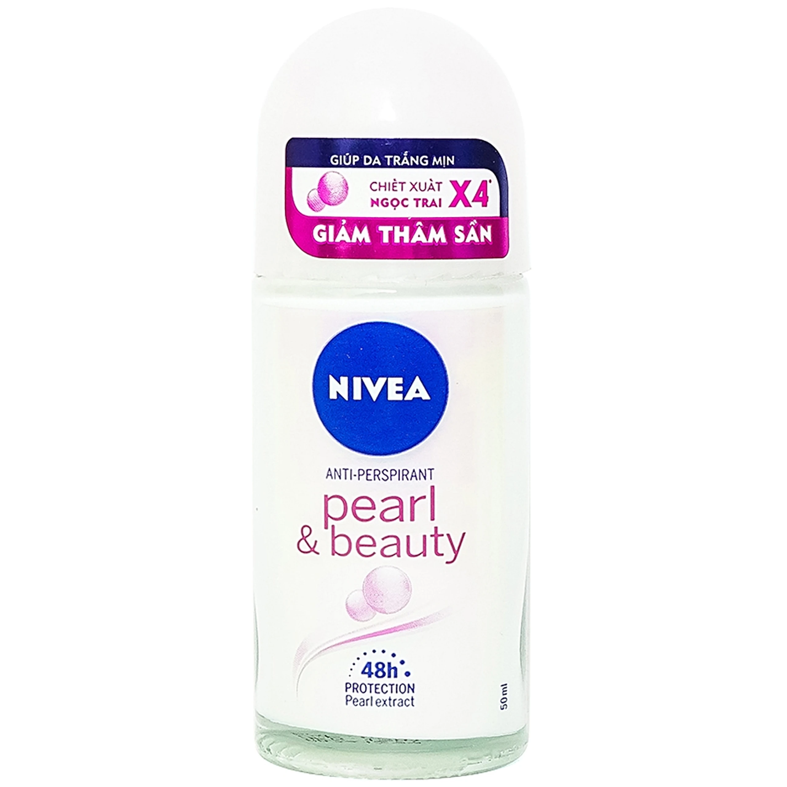 Lăn ngăn mùi Nivea Pearl Beauty giảm tiết mồ hôi và hiệu quả đến 48 giờ (50ml)