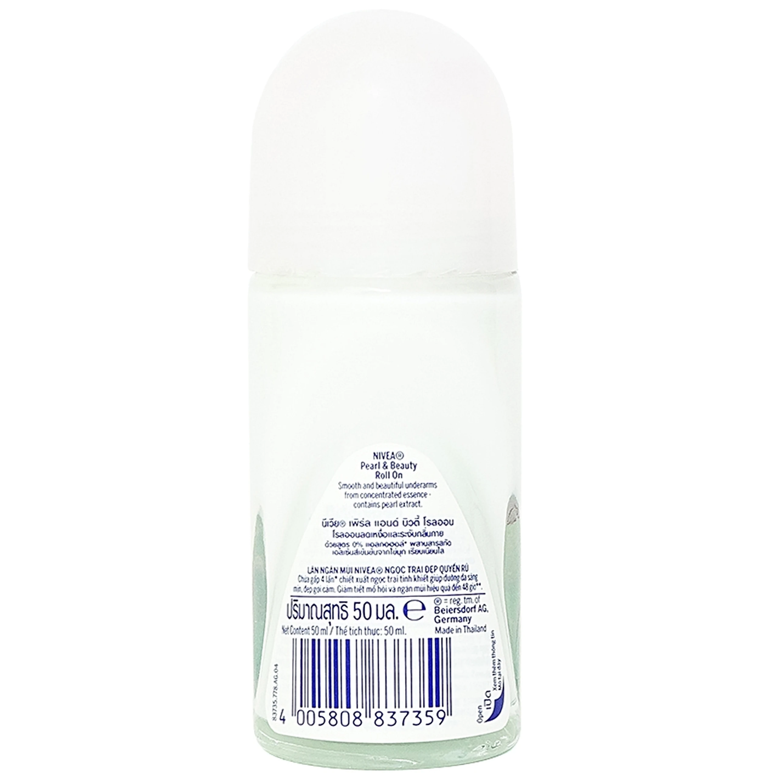 Lăn ngăn mùi Nivea Pearl Beauty giảm tiết mồ hôi và hiệu quả đến 48 giờ (50ml)