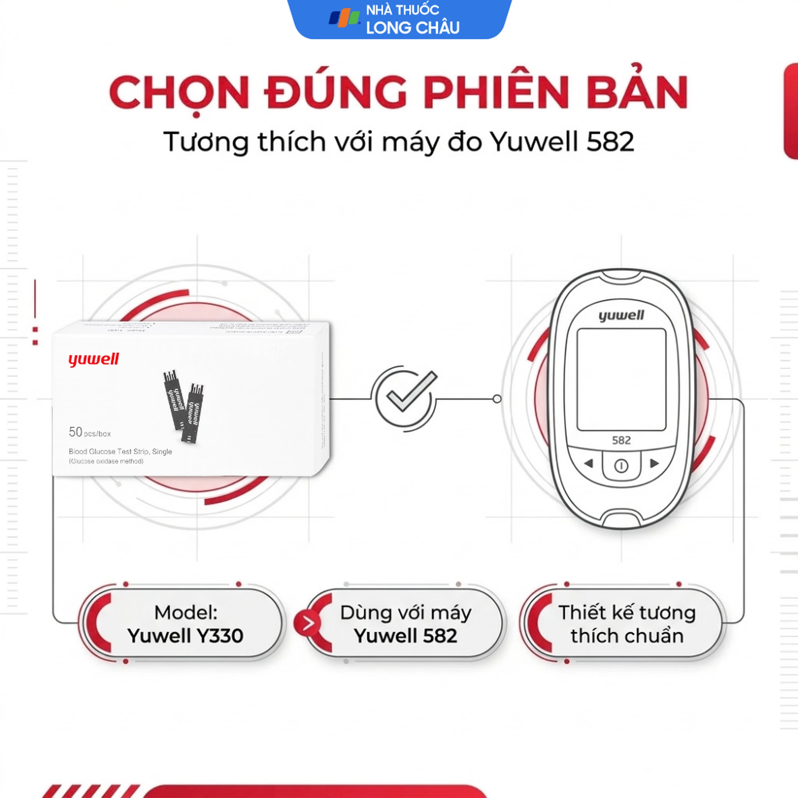 Que thử đường huyết Yuwell Y330 (hộp 50 que) 4