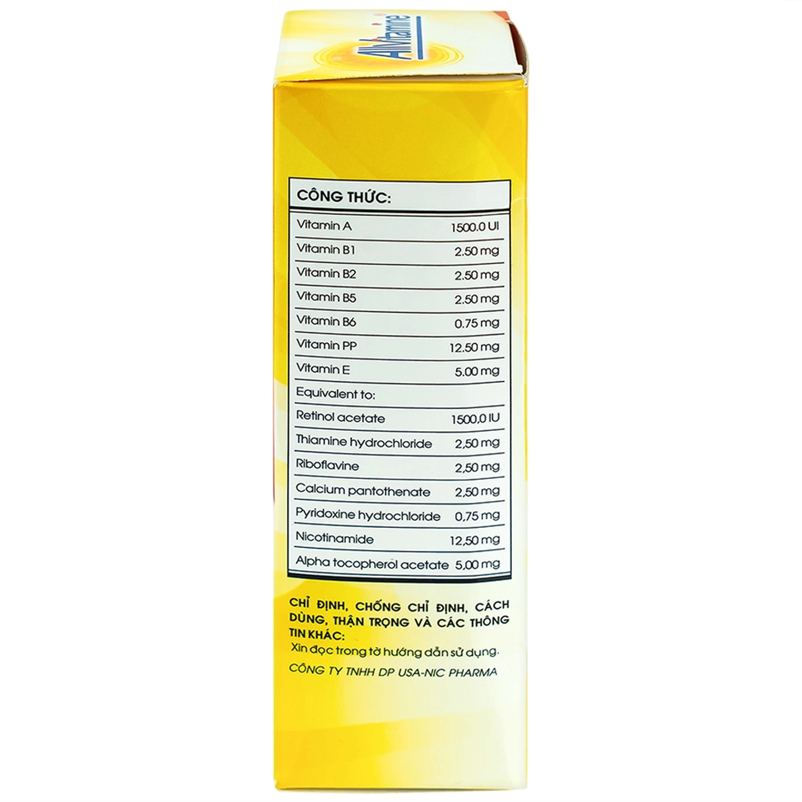 Thuốc Allvitamine bổ sung Vitamin (6 vỉ x 10 viên)