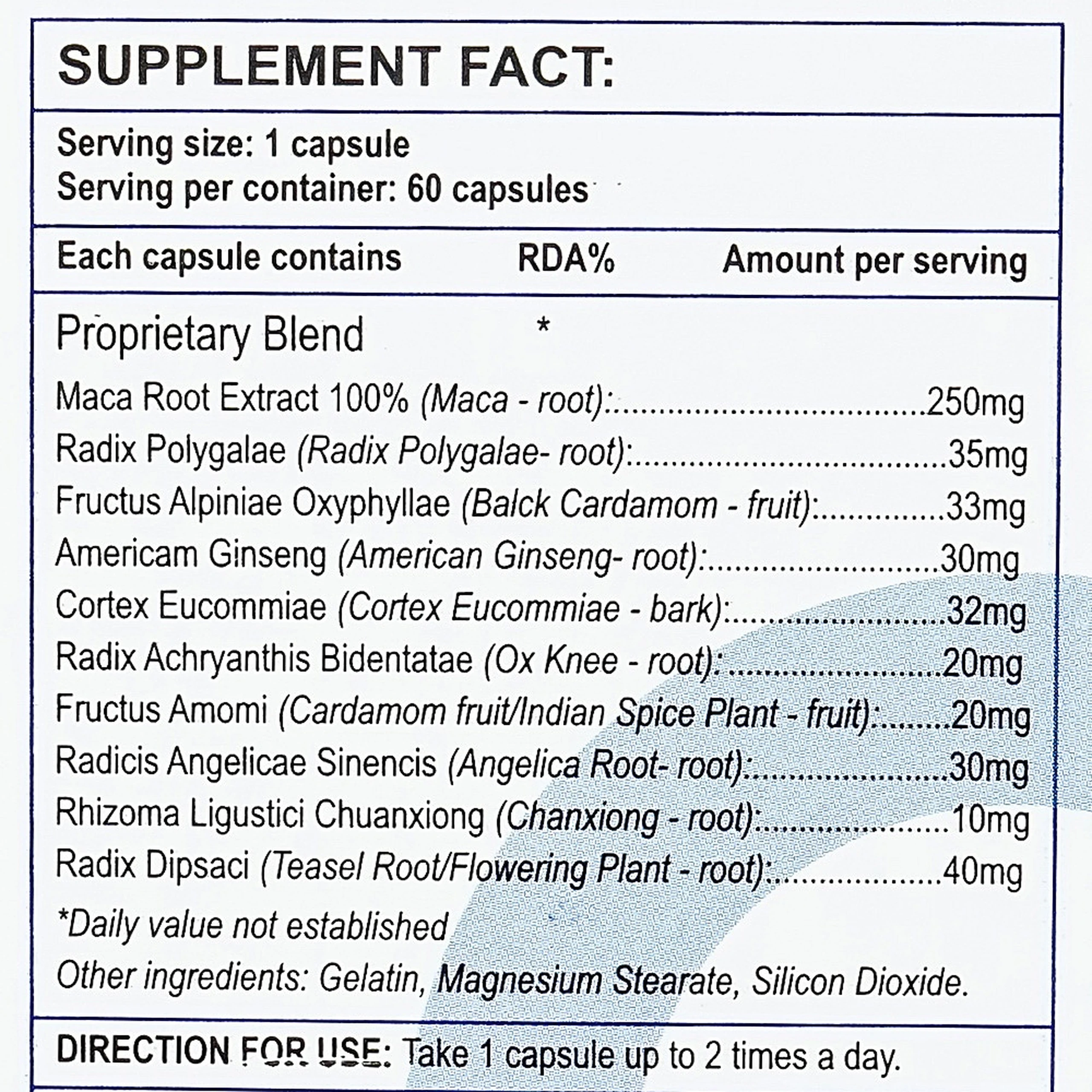 Viên uống giúp bổ thận, tráng dương, tăng cường sinh lực nam Maca M Male Power (60 viên)