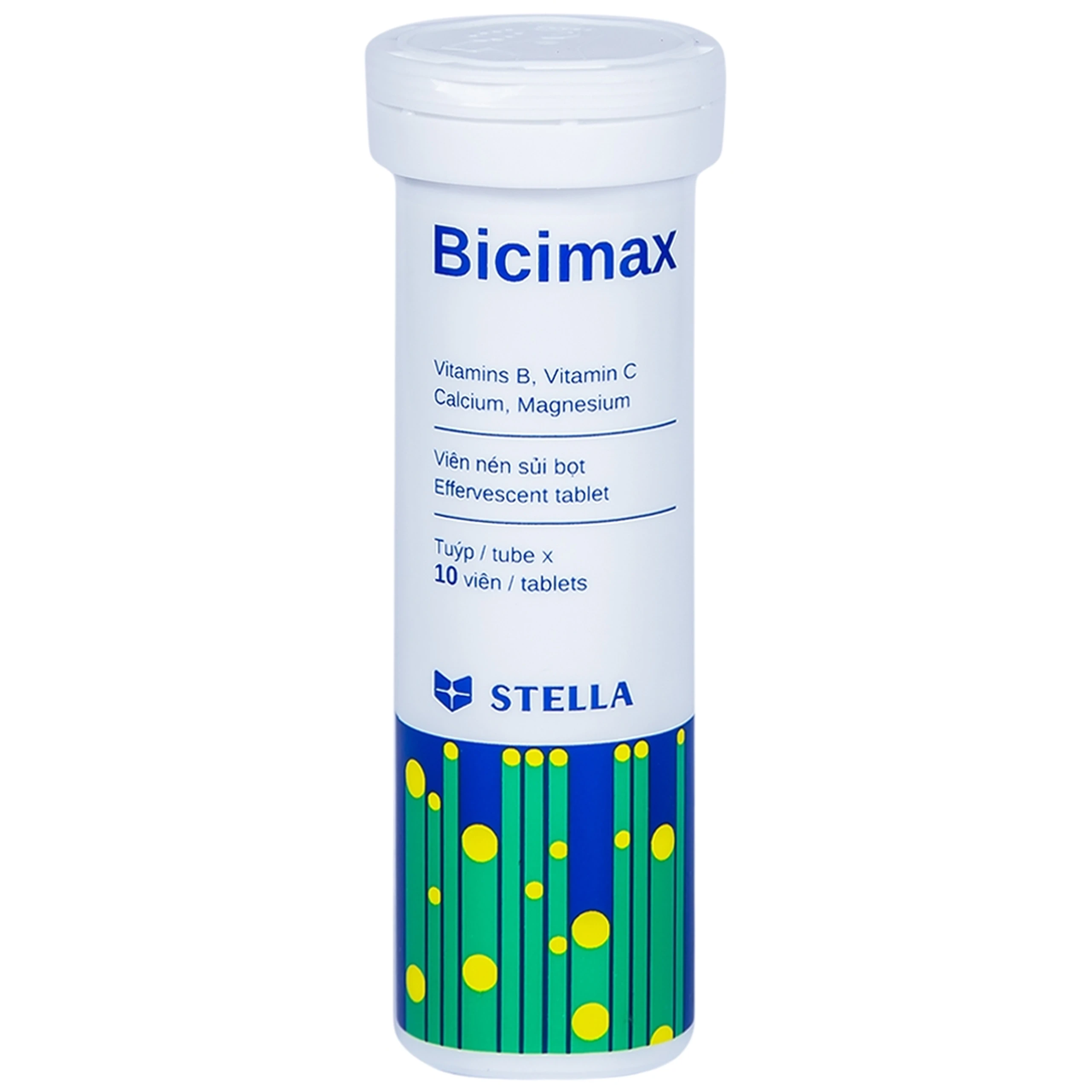 Viên sủi Bicimax Stella bổ sung vitamin, khoáng chất (10 viên)