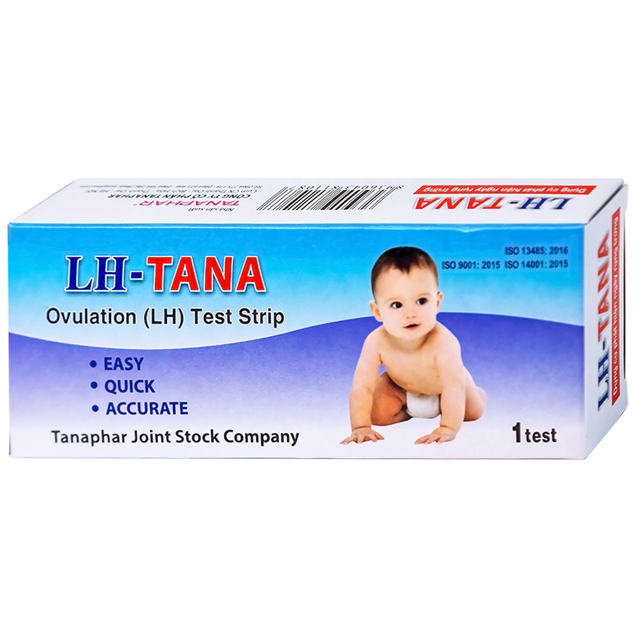 Que thử rụng trứng LH-Tana (12 cái) dùng xác định ngày rụng trứng nhanh chóng, đơn giản