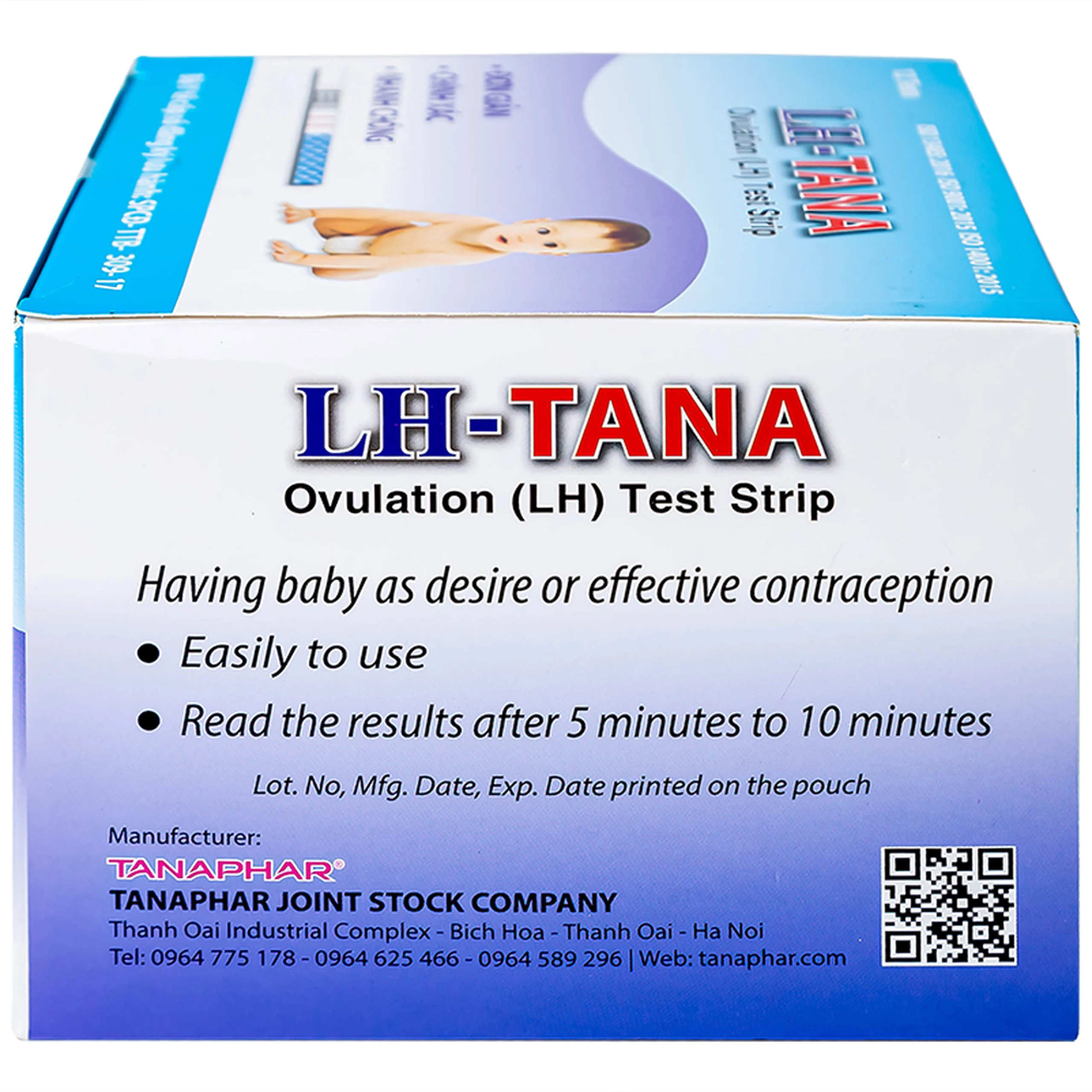 Que thử rụng trứng LH-Tana (12 cái) dùng xác định ngày rụng trứng nhanh chóng, đơn giản