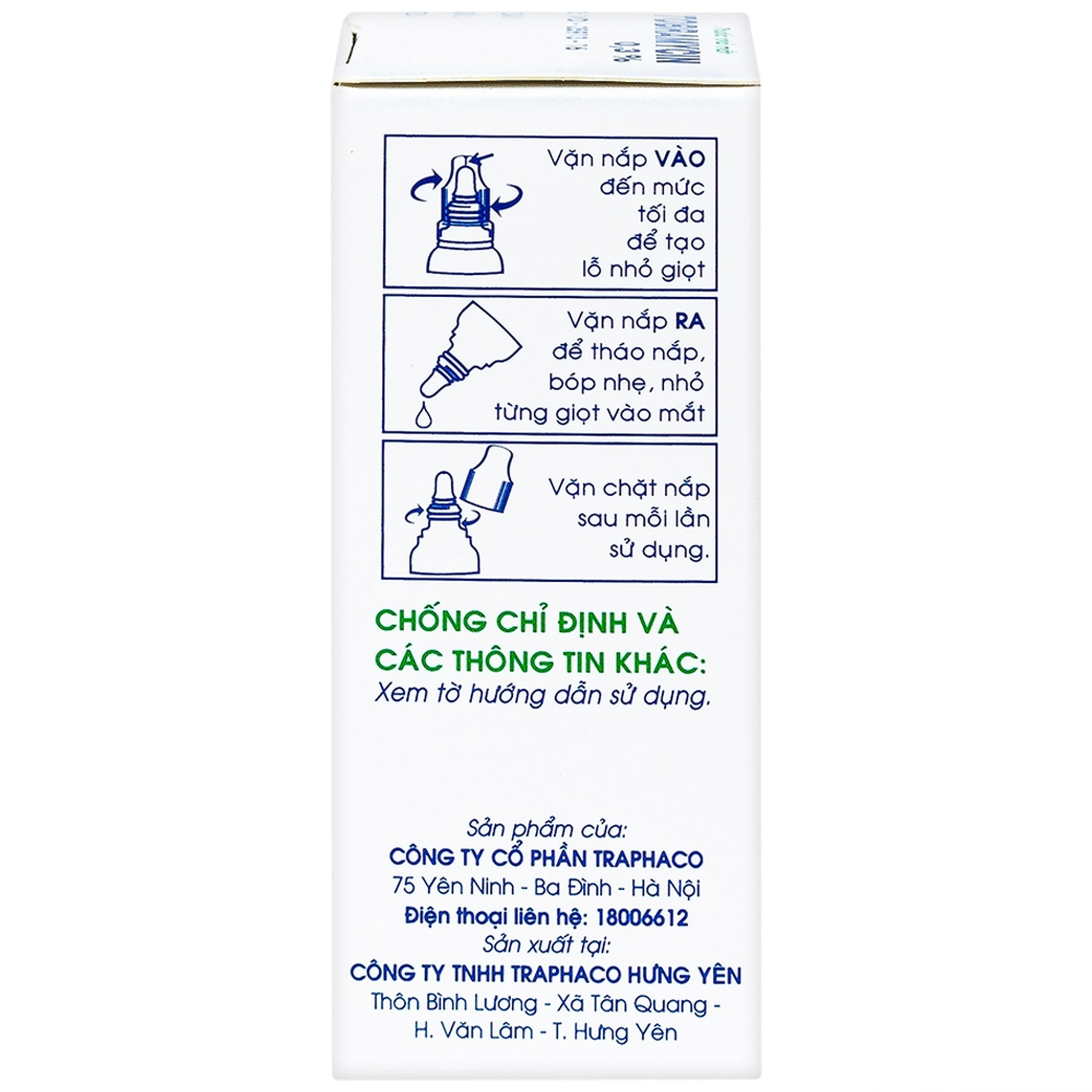 Thuốc nhỏ mắt Tobramycin 0,3% Traphaco điều trị nhiễm khuẩn mắt (6ml)